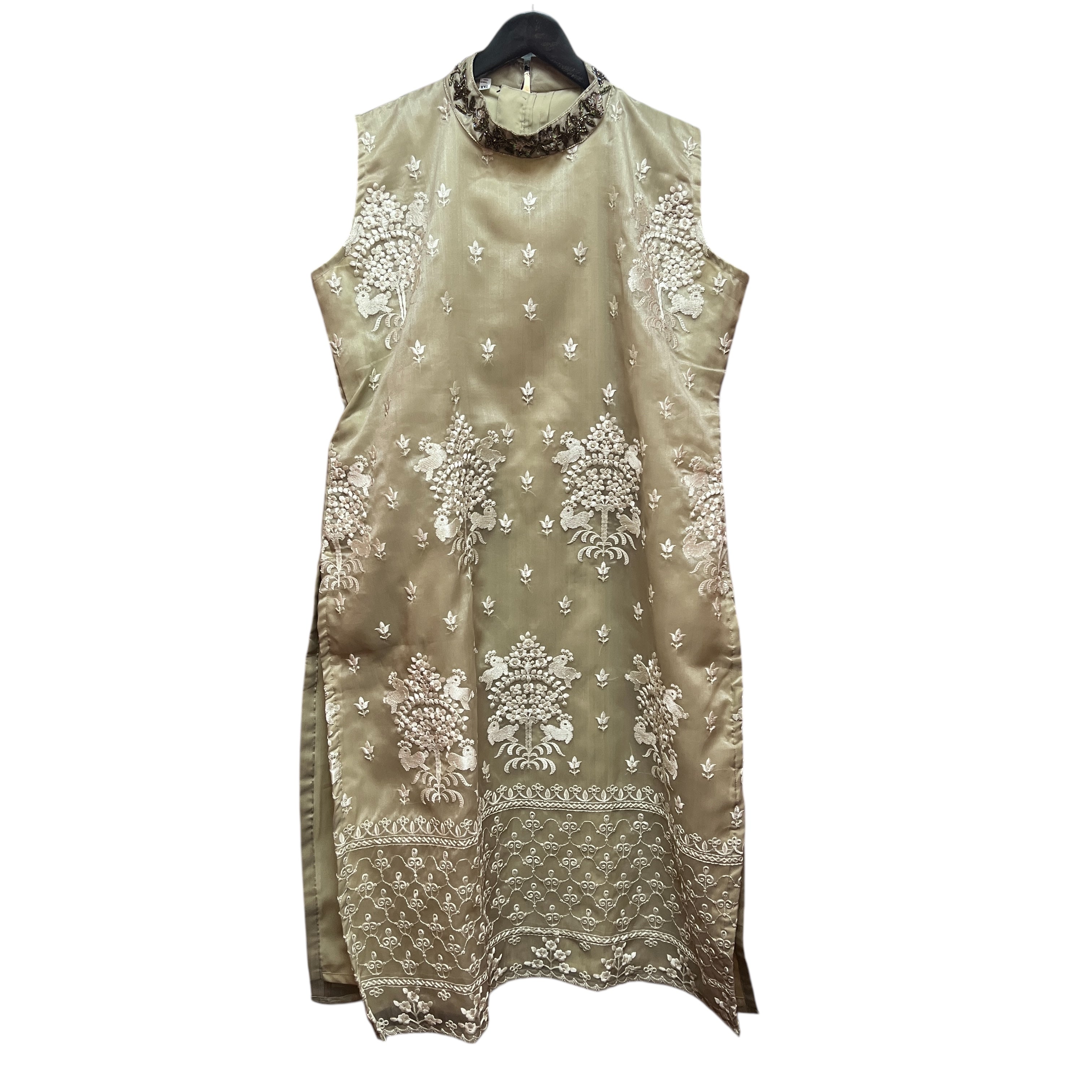 Embroidered Straight Kurta -3 Colors - Vintage India NYC