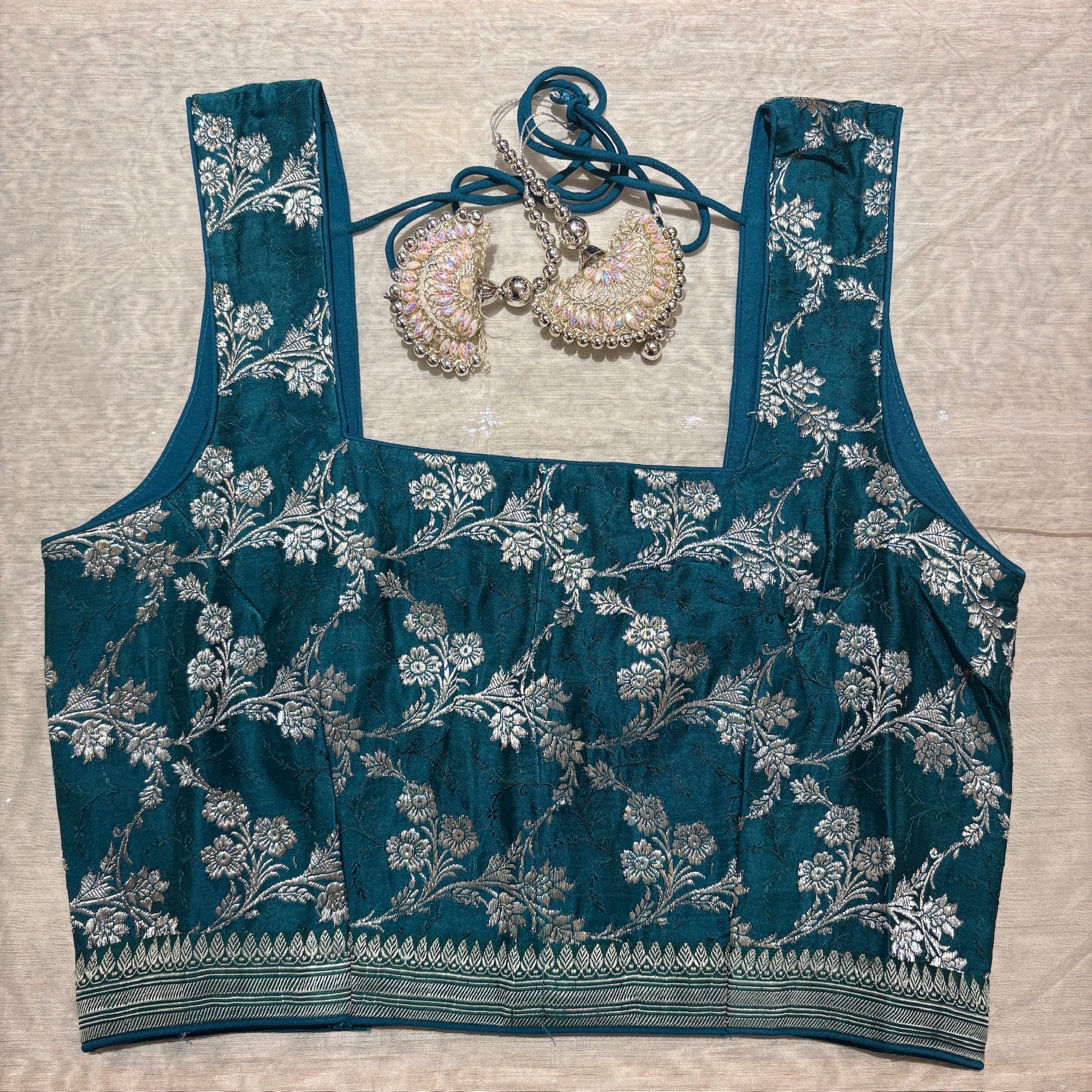 Brocade & Embroidered Saree Blouses 25-Size 30 - Vintage India NYC