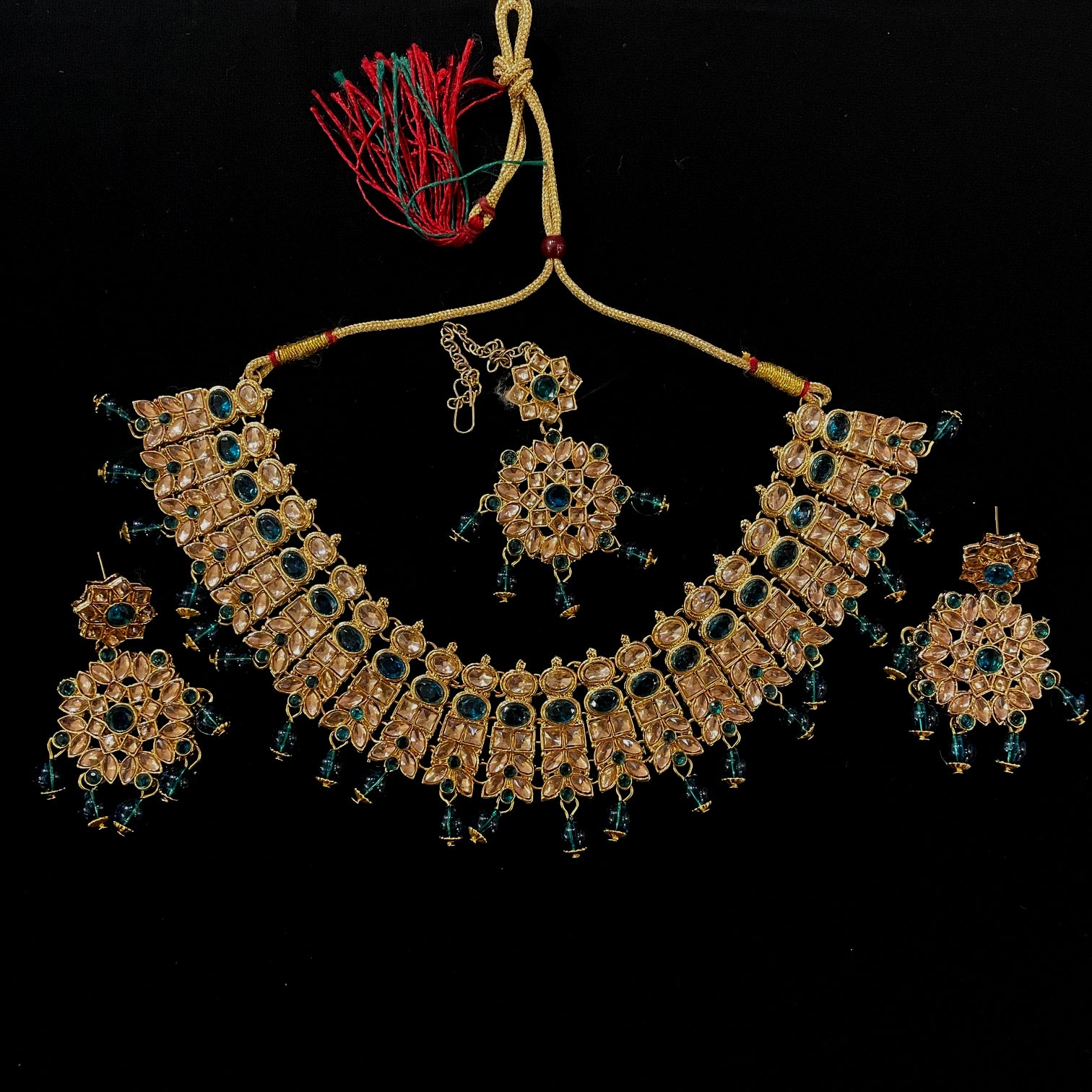 DT Star Flower Necklace Set - Vintage India NYC