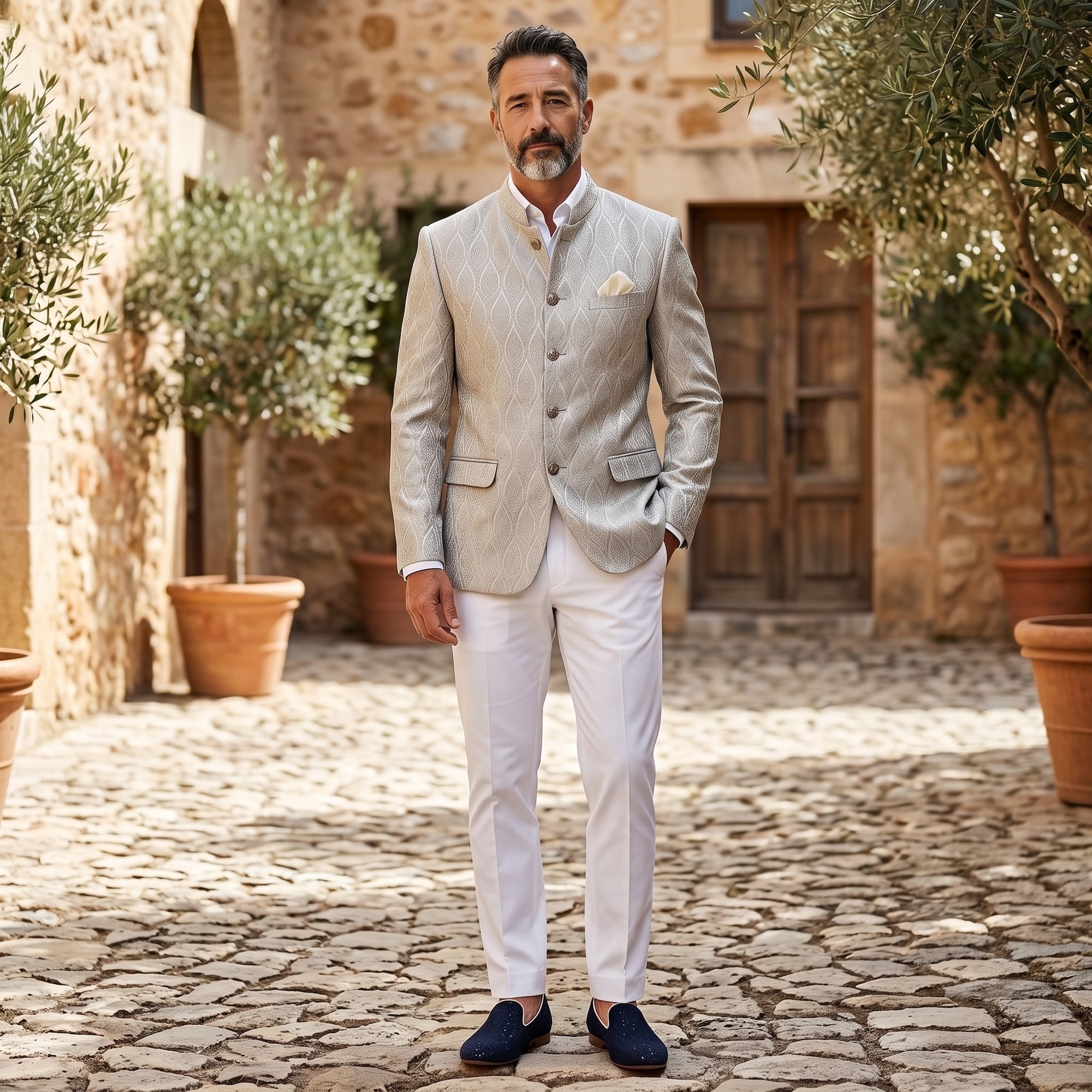 Vanilla Leaf Jodhpuri Jacket
