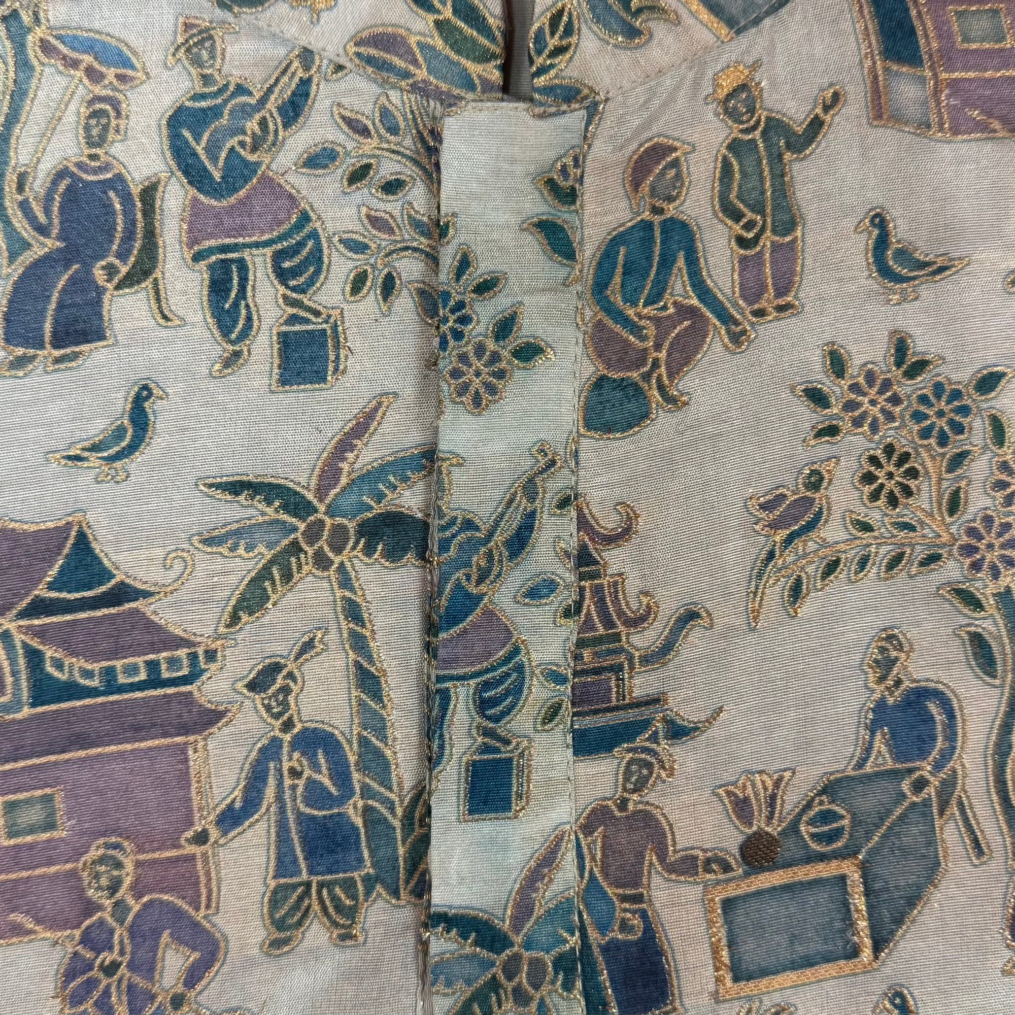 Village Life Brocade Kurta - Vintage India NYC