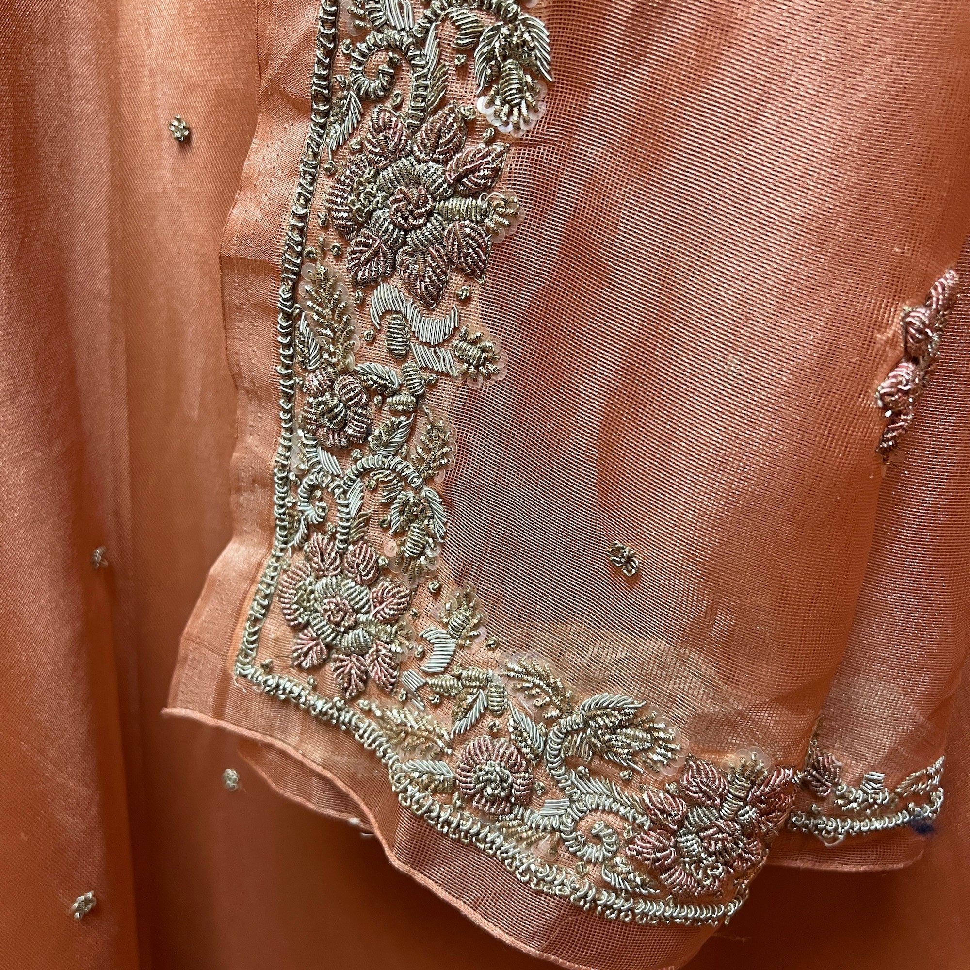 Vintage Copper Lehenga Set - Vintage India NYC