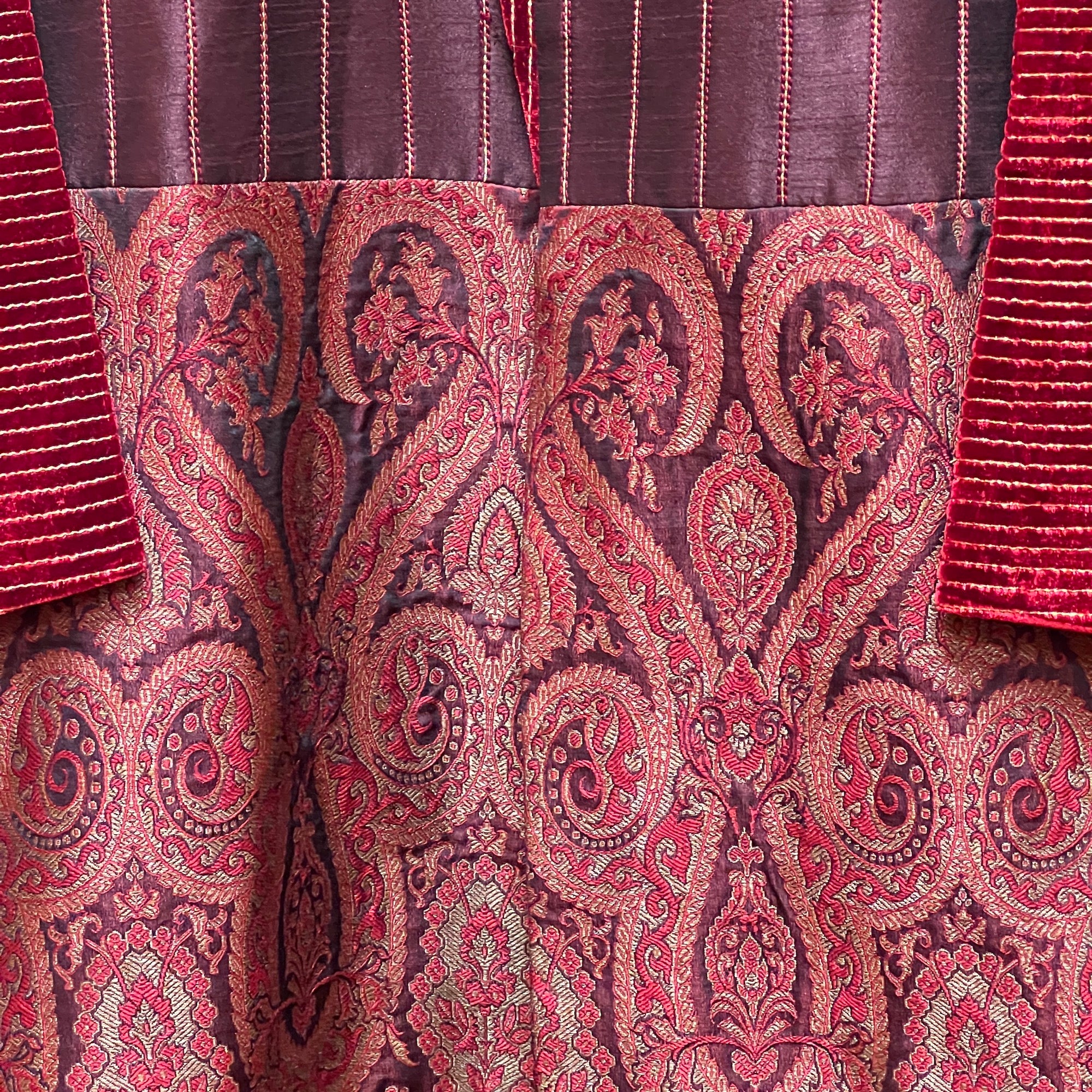 Vintage Dark Red Sherwani - Vintage India NYC