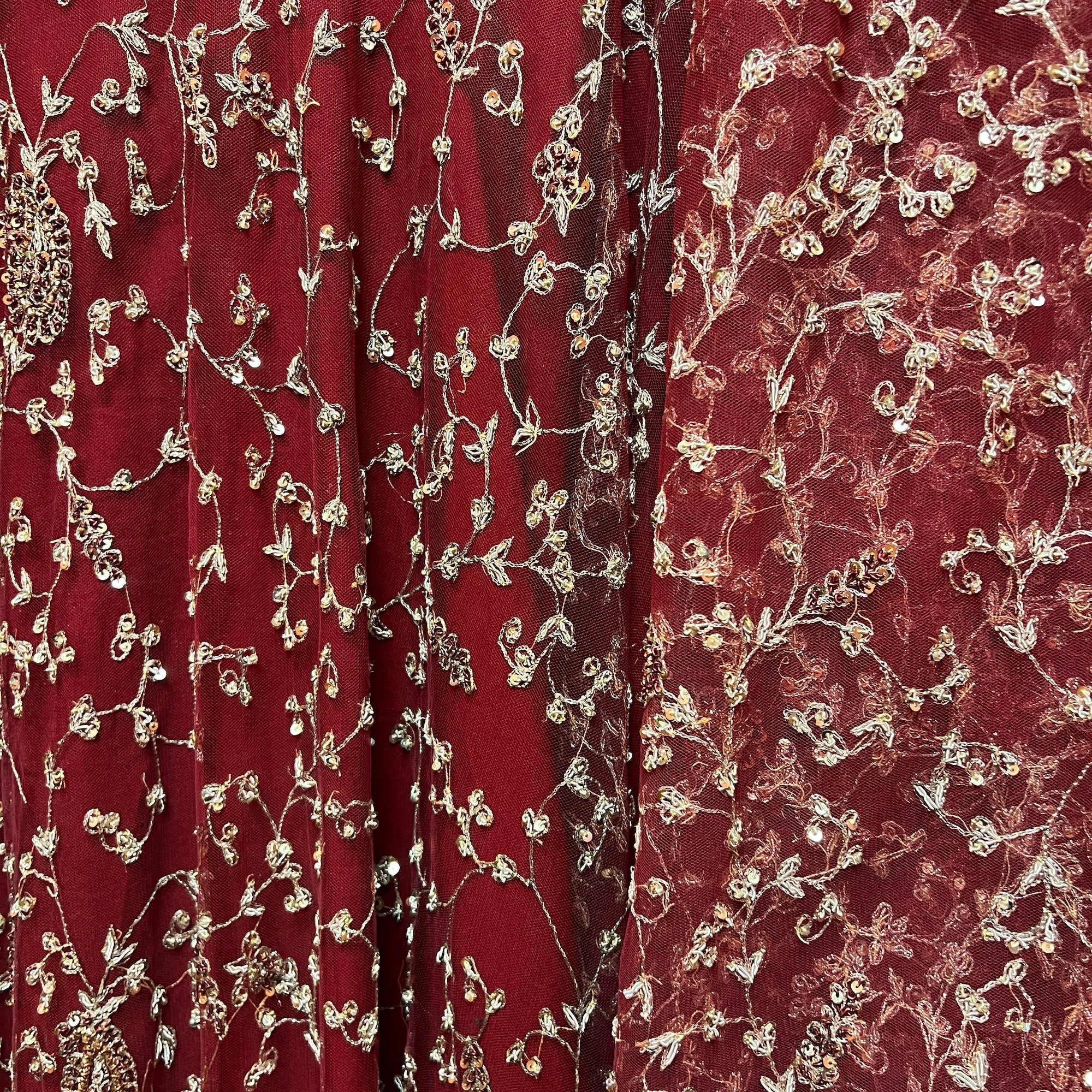 Vintage Maroon Lehenga Set - Vintage India NYC