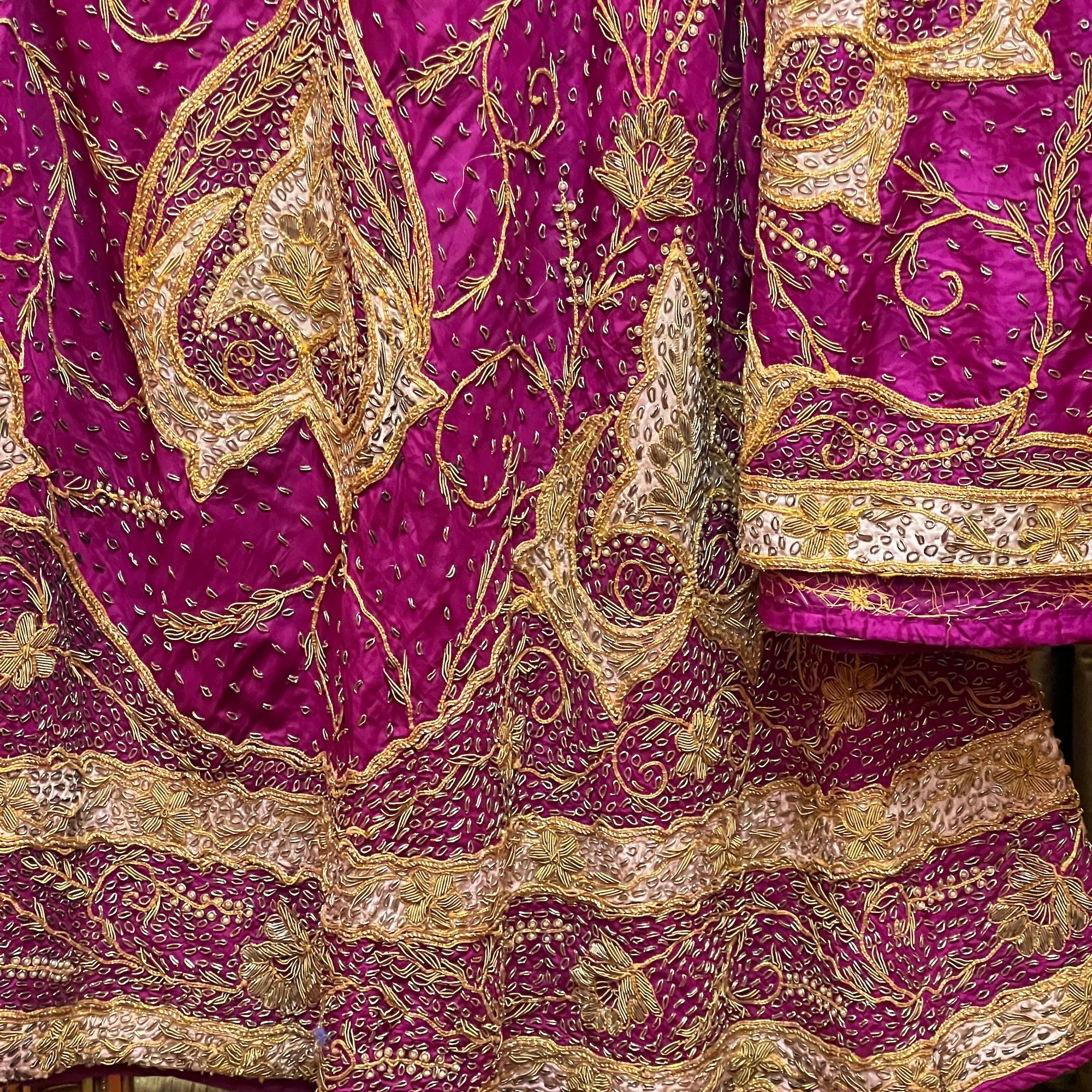 Vintage Magenta Lehenga Set - Vintage India NYC