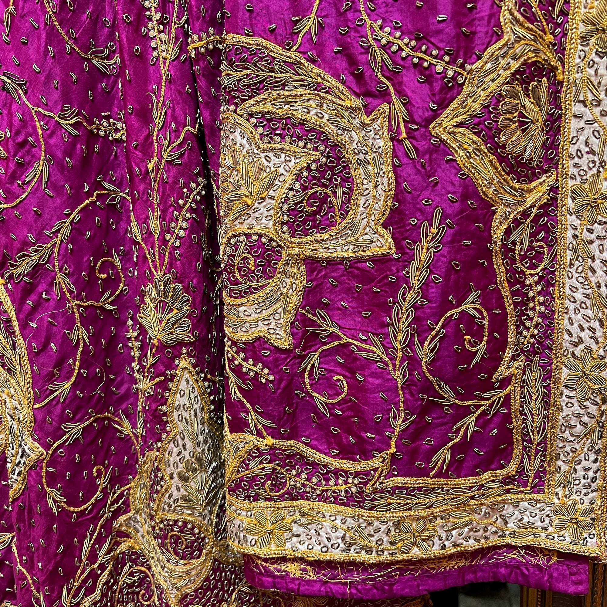 Vintage Magenta Lehenga Set - Vintage India NYC