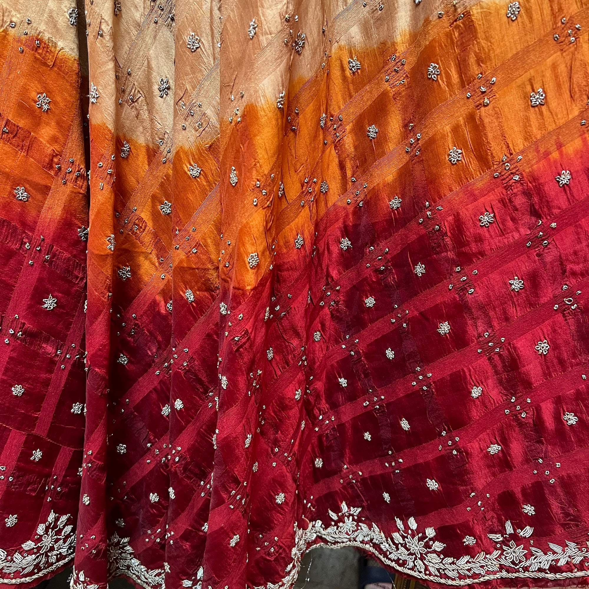 Vintage Silk Ombre Lehenga - Vintage India NYC