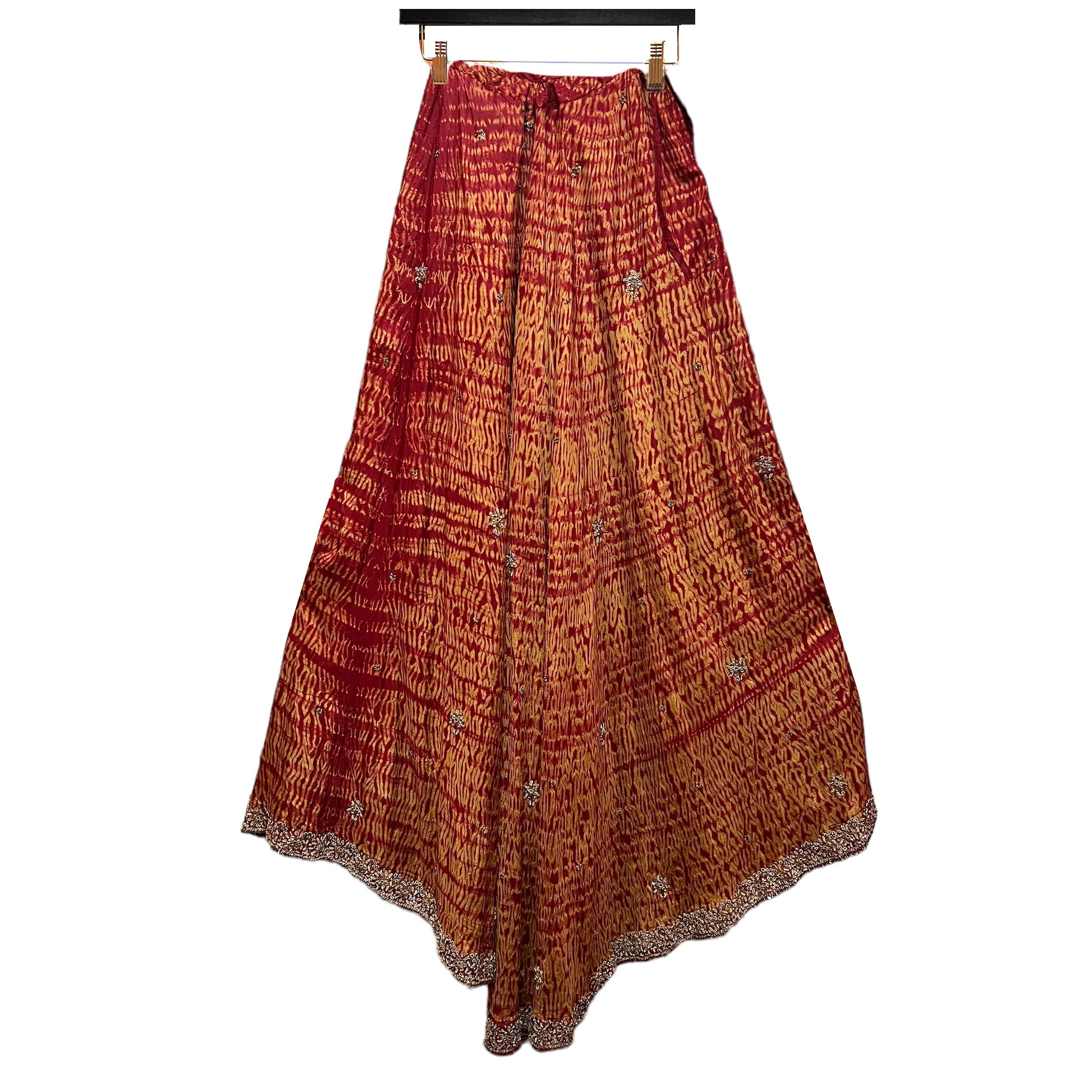 Vintage Silk Shibori Lehenga - Vintage India NYC