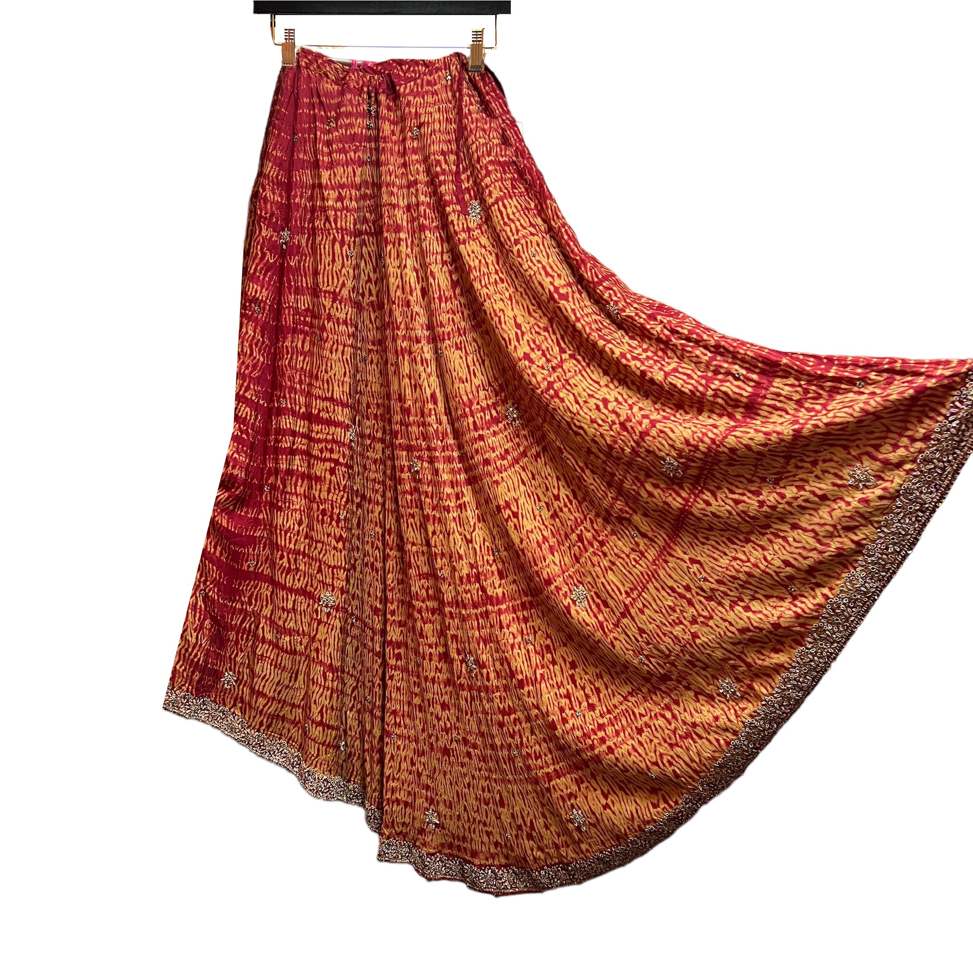 Vintage Silk Shibori Lehenga - Vintage India NYC