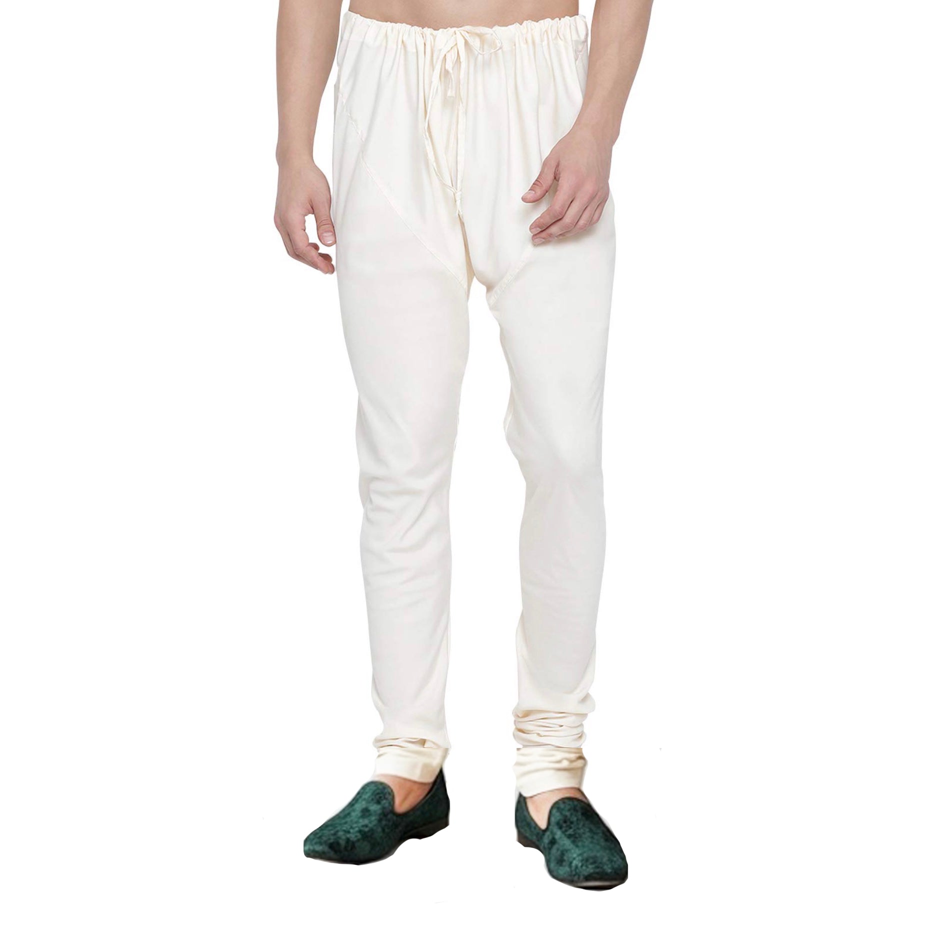 White Churidhar for Men - Vintage India NYC