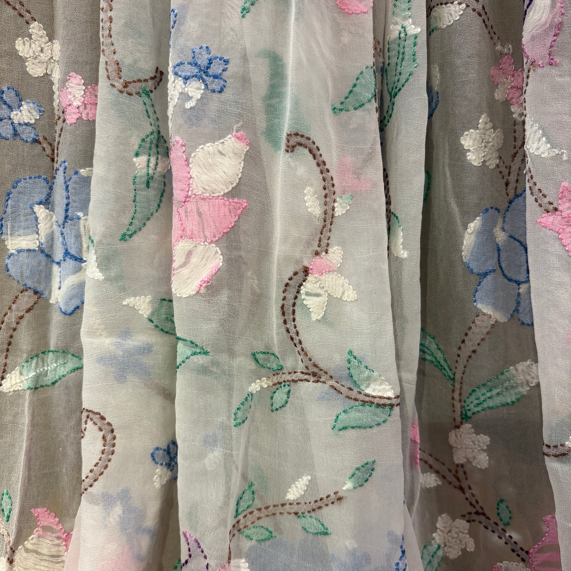 White Chikankari Embroidered Dupatta