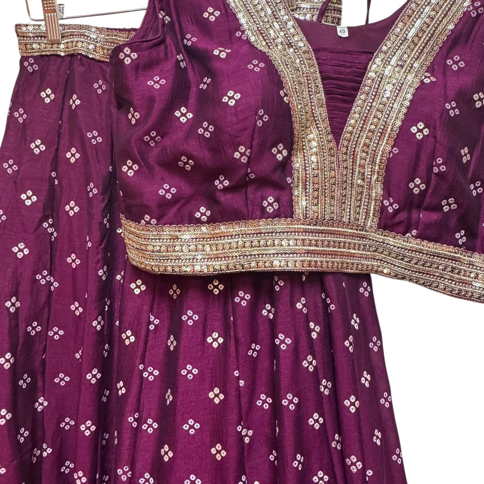 Bandhani Print Lehengas-2 Colors