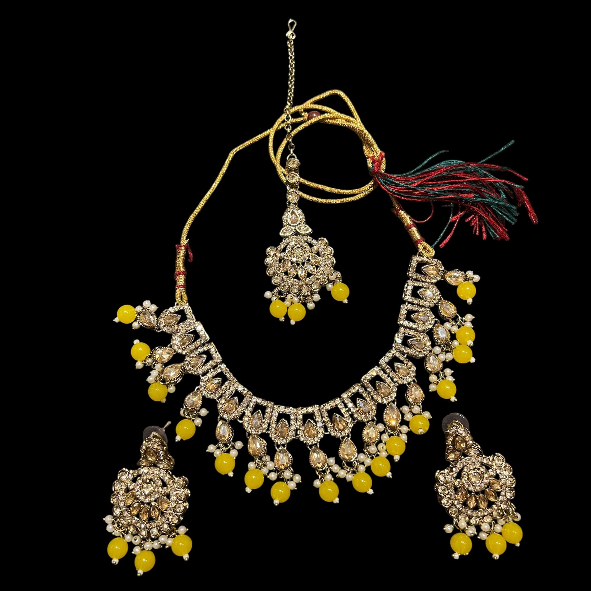 DT Flower Drop Necklace Sets-Many Colors