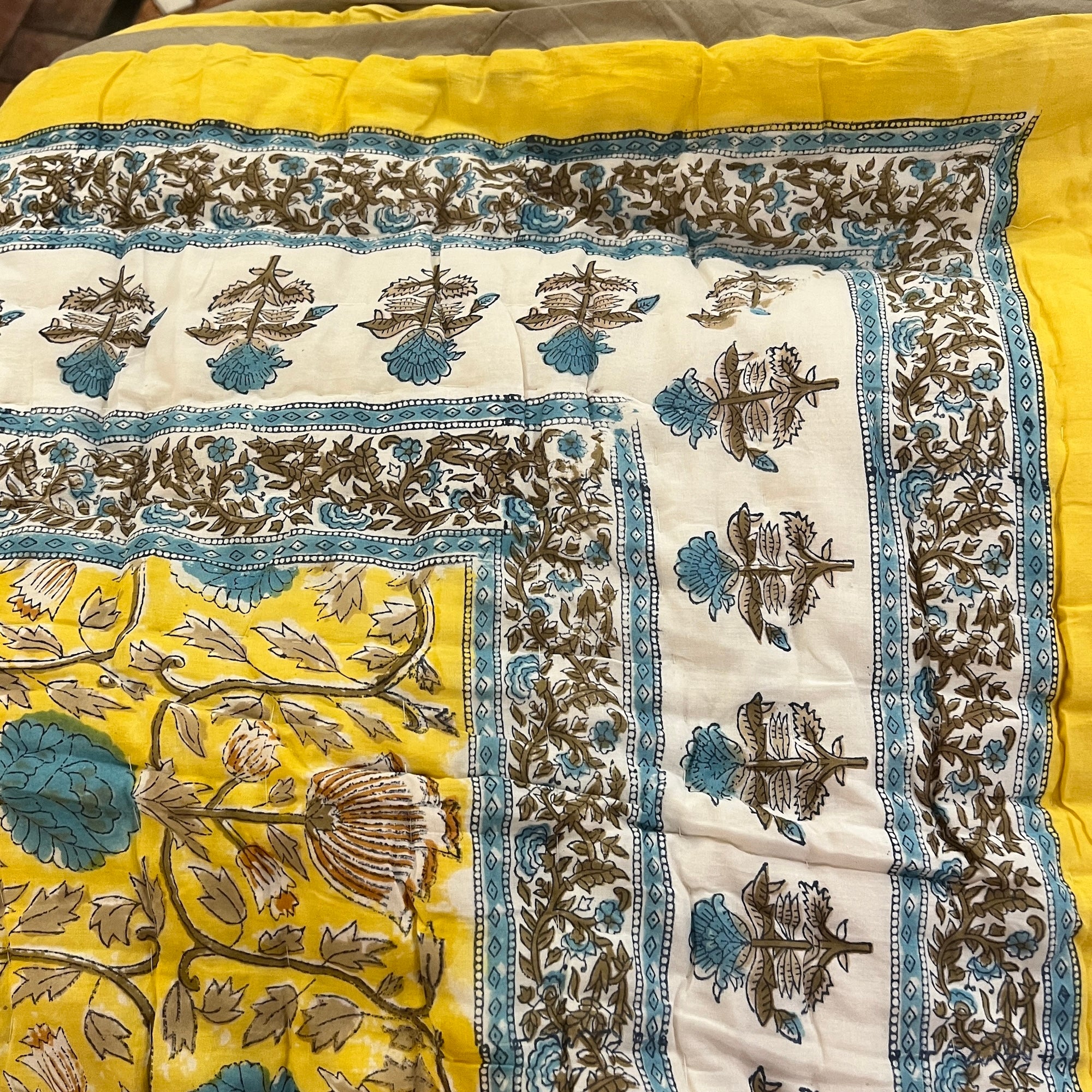 Reversible Hand Block Quilts-Twin-Various - Vintage India NYC