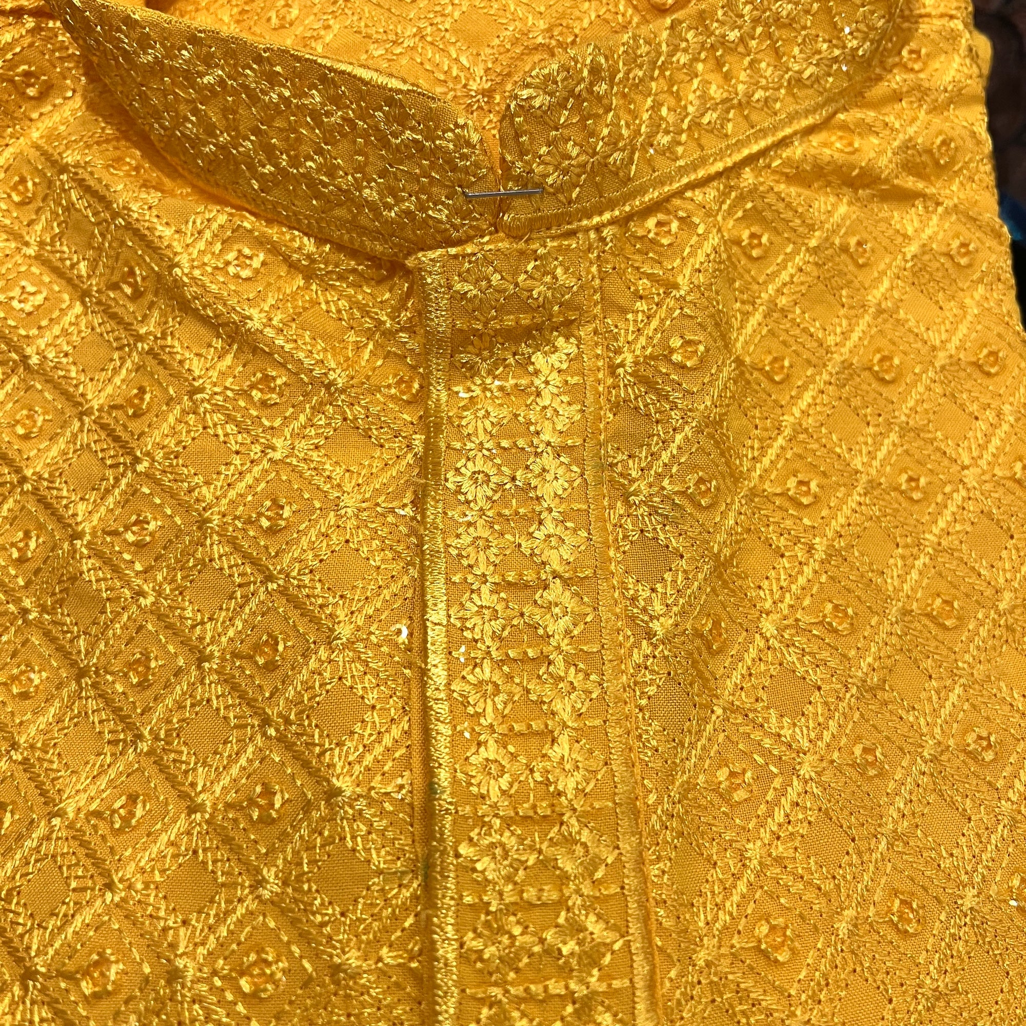 Sequin Flower Kurta Set- Colors