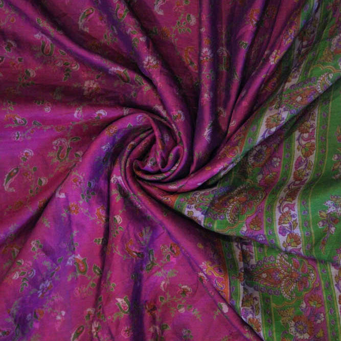 Silk Saree 1856 - Vintage India NYC