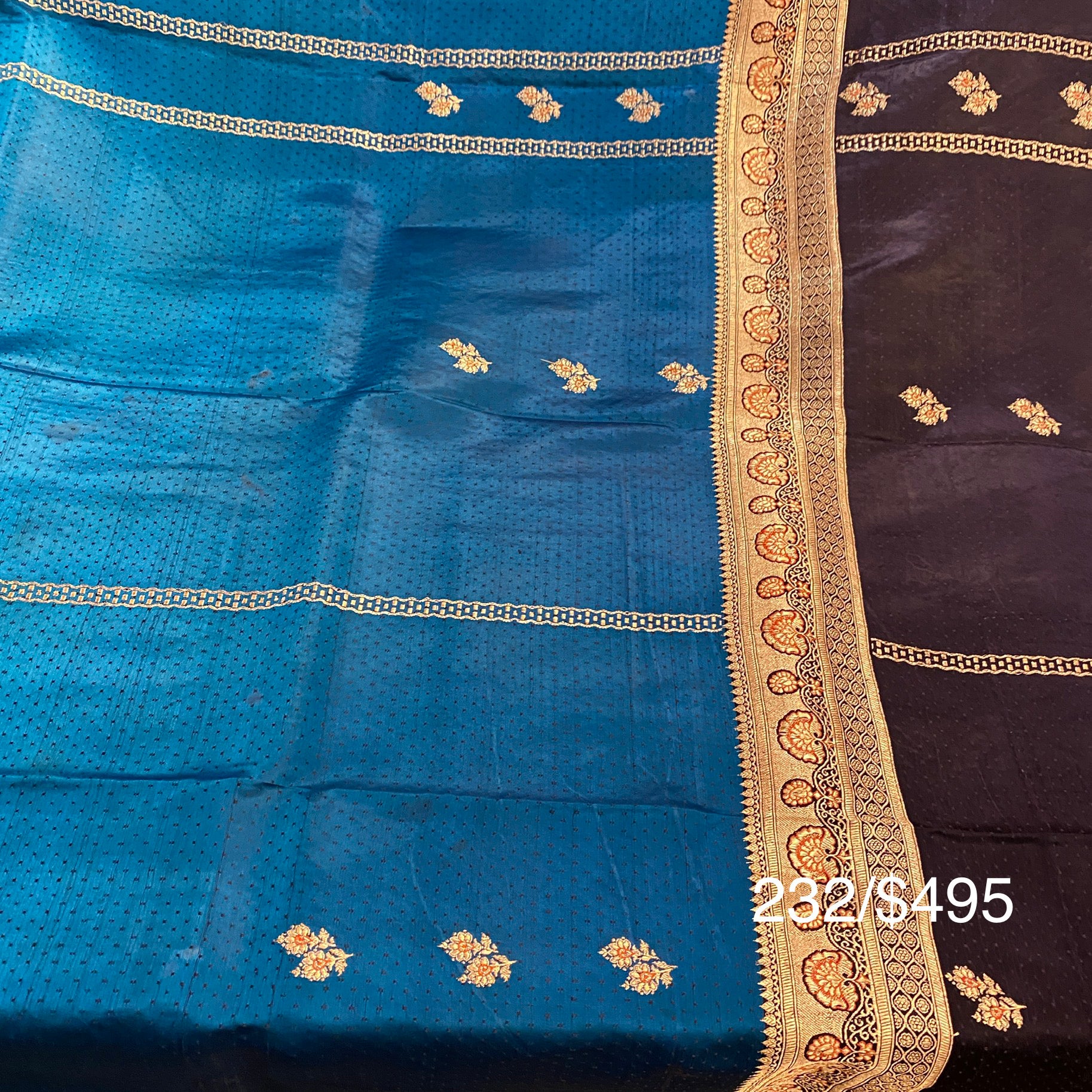 Vintage Banarasi Saree 232 - Vintage India NYC
