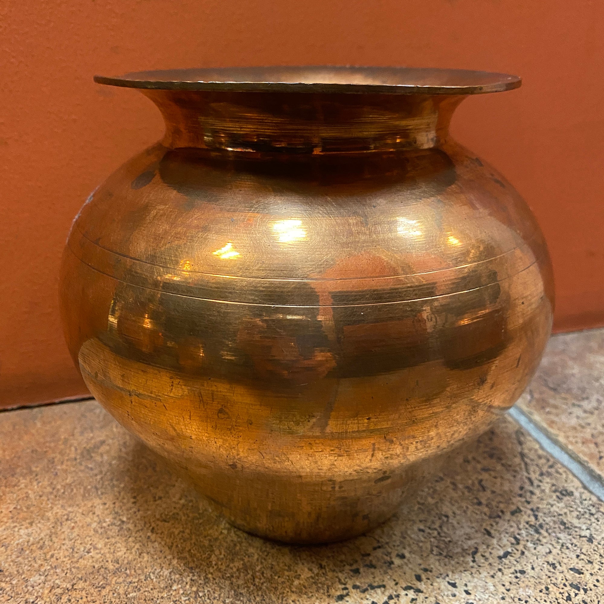 Handmade Copper Lotas-5 Sizes - Vintage India NYC