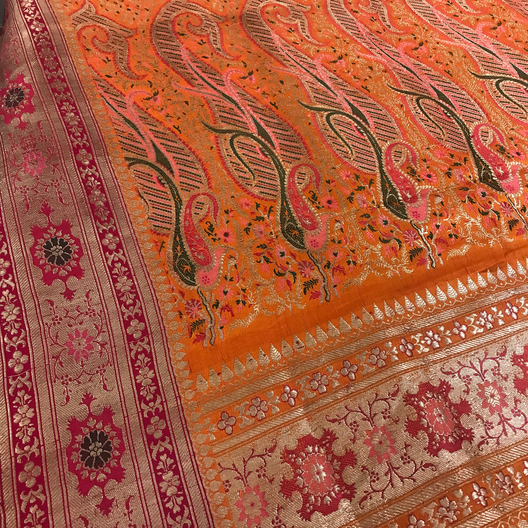 Vintage Banarasi Meena Saree 327 - Vintage India NYC
