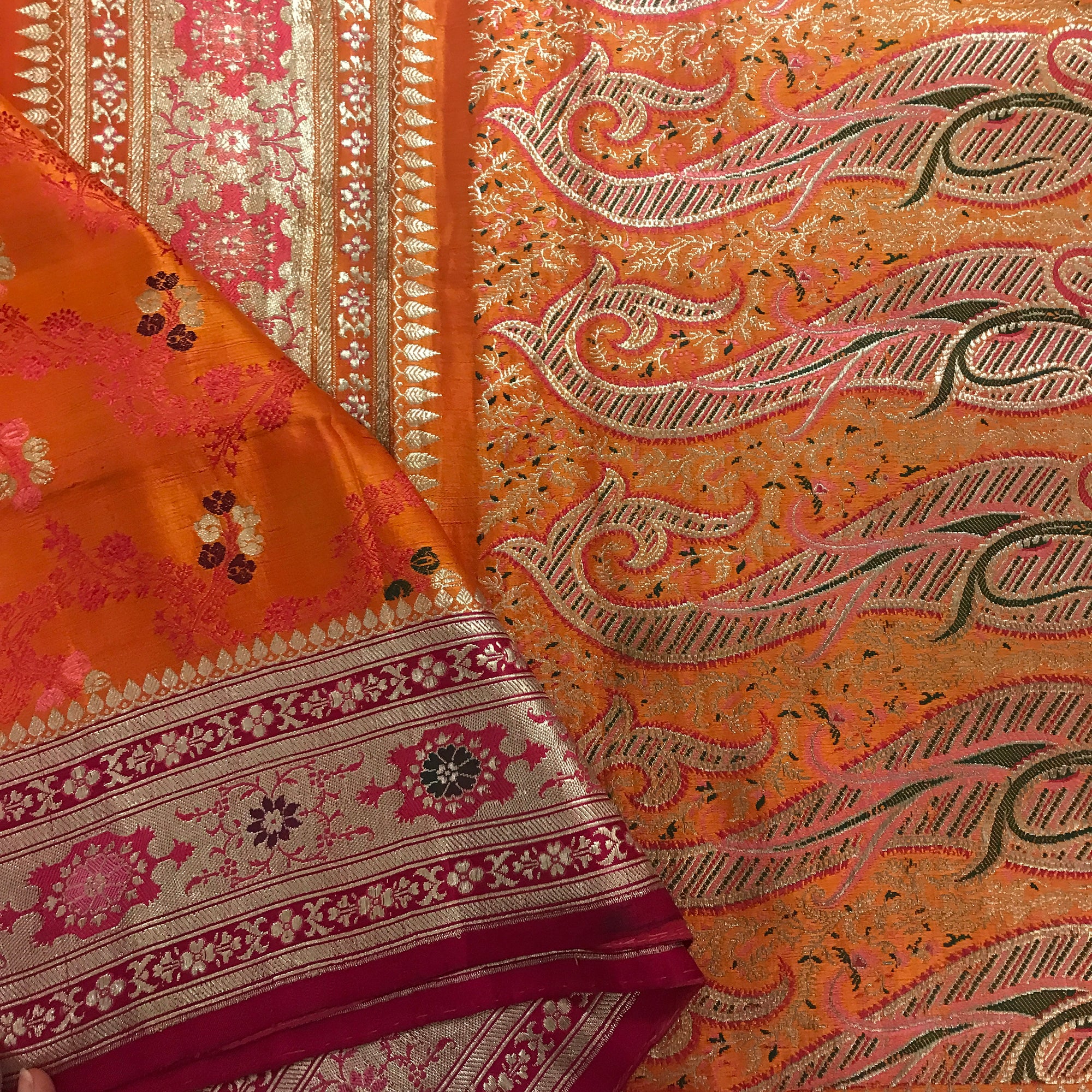 Vintage Banarasi Meena Saree 327 - Vintage India NYC