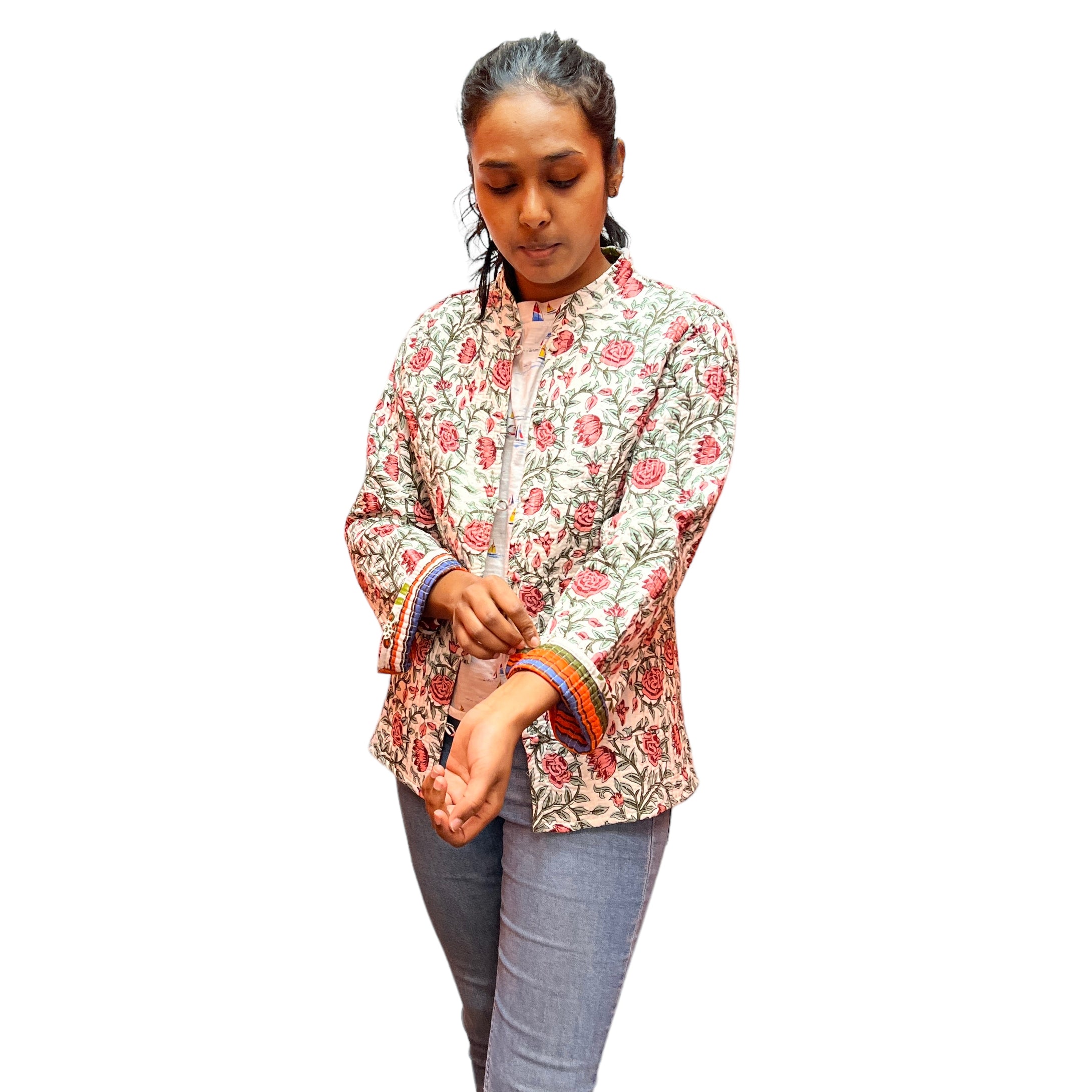 AR Reversible Quilted Short Jackets - Vintage India NYC