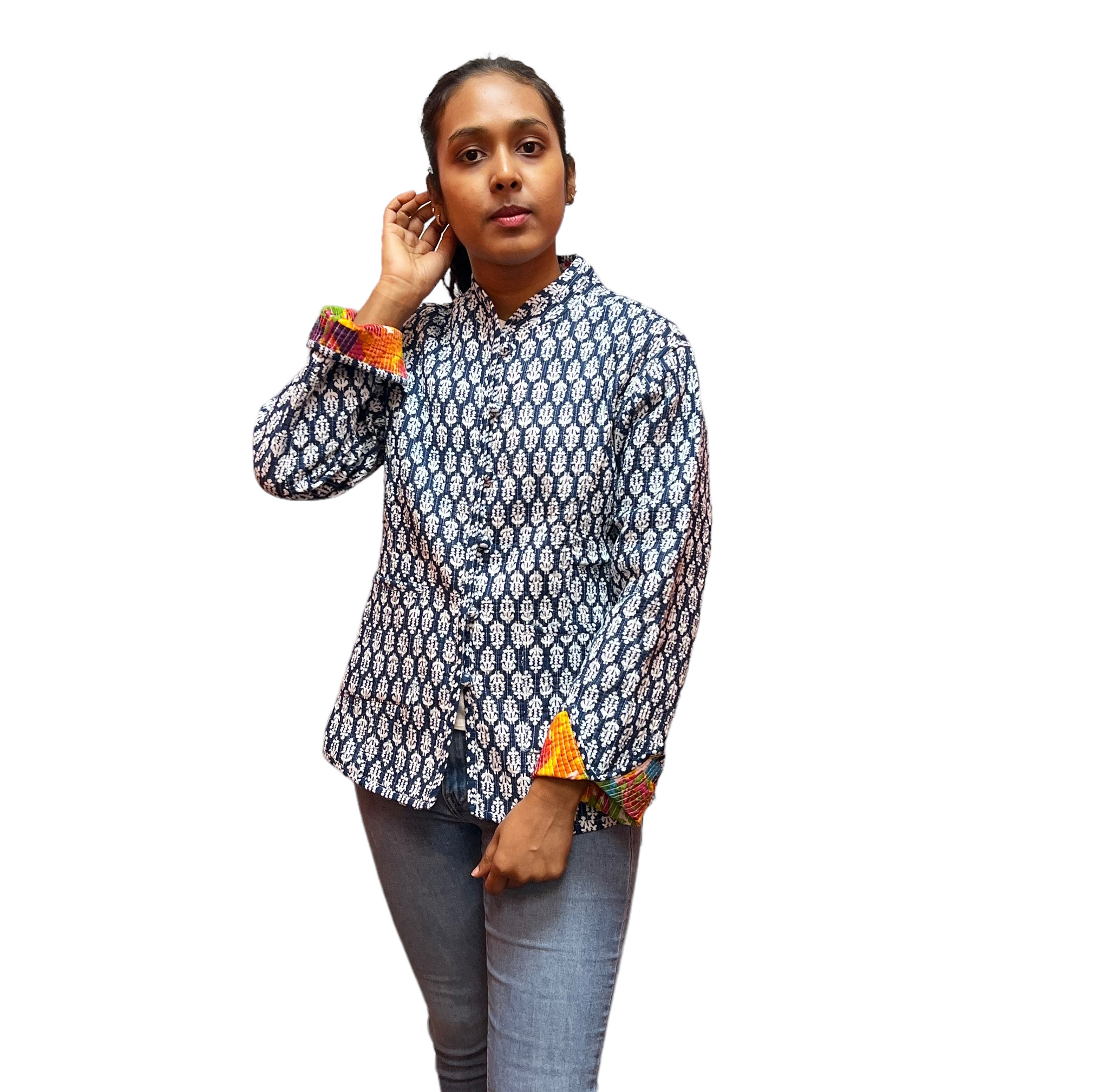 AR Reversible Quilted Short Jackets - Vintage India NYC