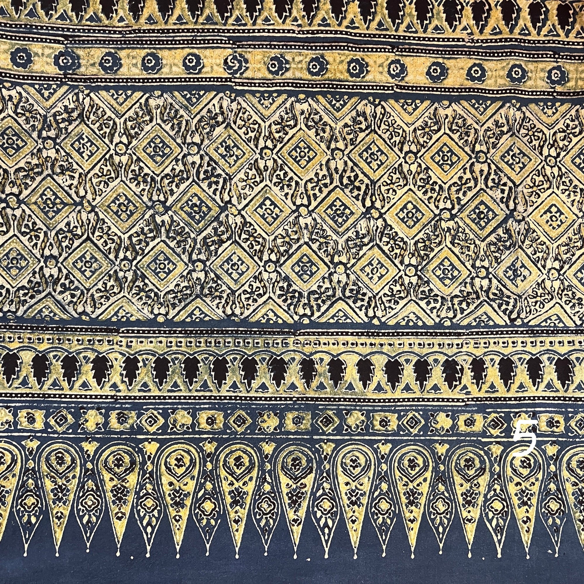 Ajrakh Queen Bed Covers-Many Colors - Vintage India NYC