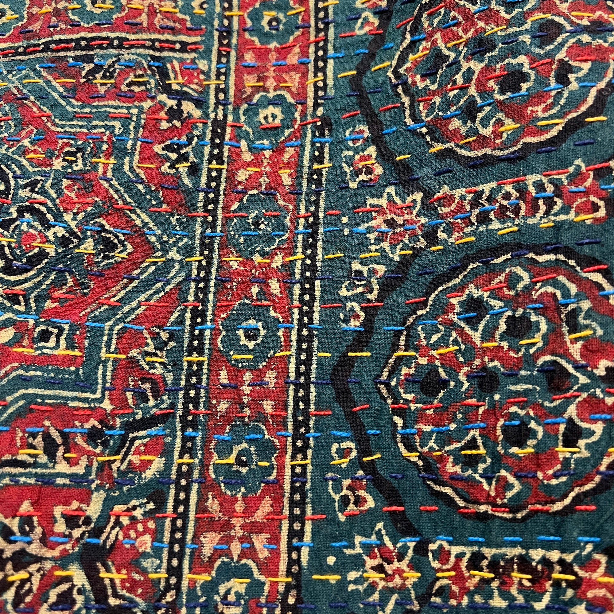 Ajrakh Kantha Quilts-Many Colors - Vintage India NYC