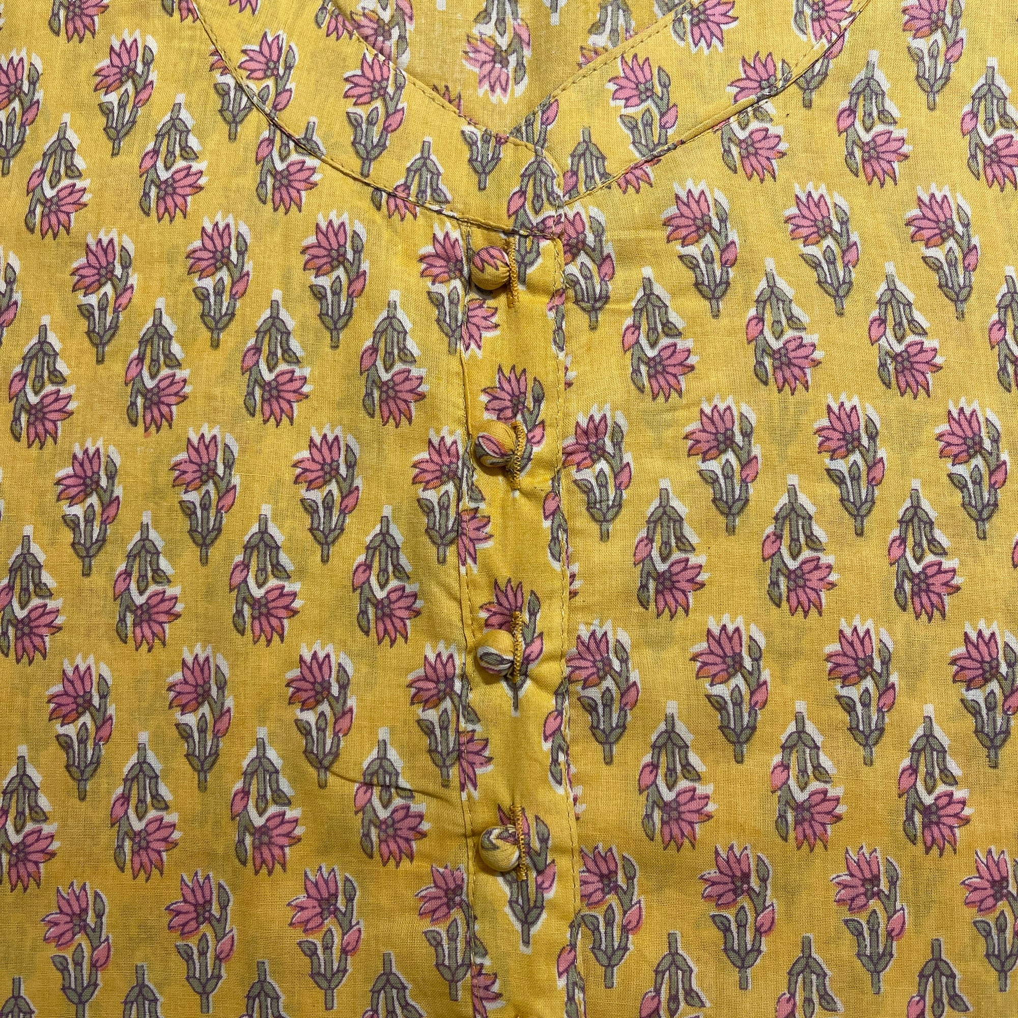 B2-Blockprint Cotton Short Kurtas-4 Colors - Vintage India NYC