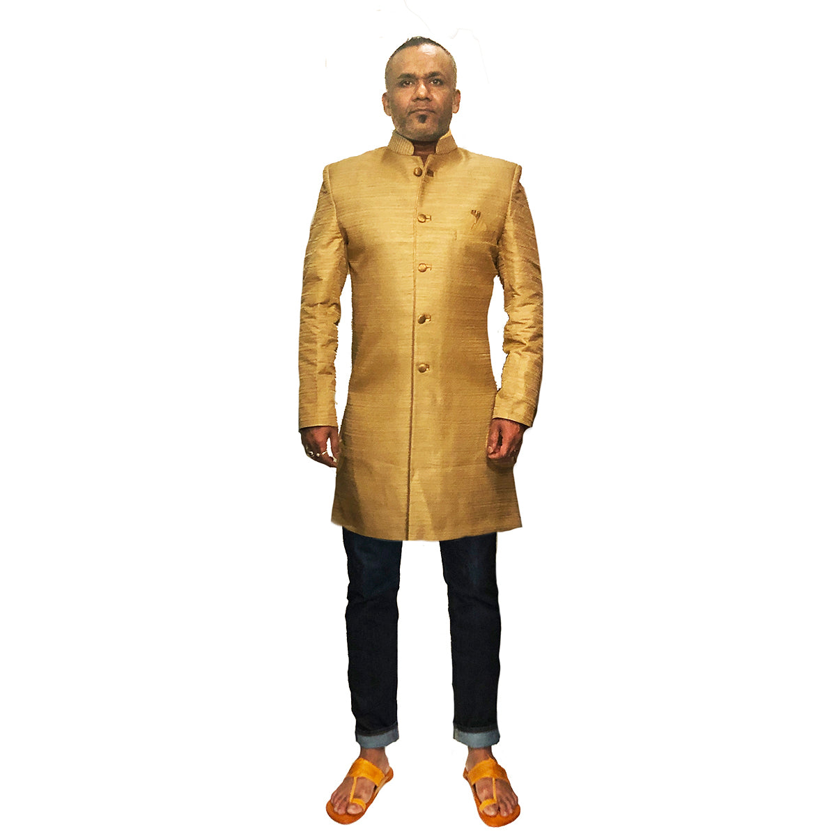 Bn Gold Sherwani - Vintage India NYC