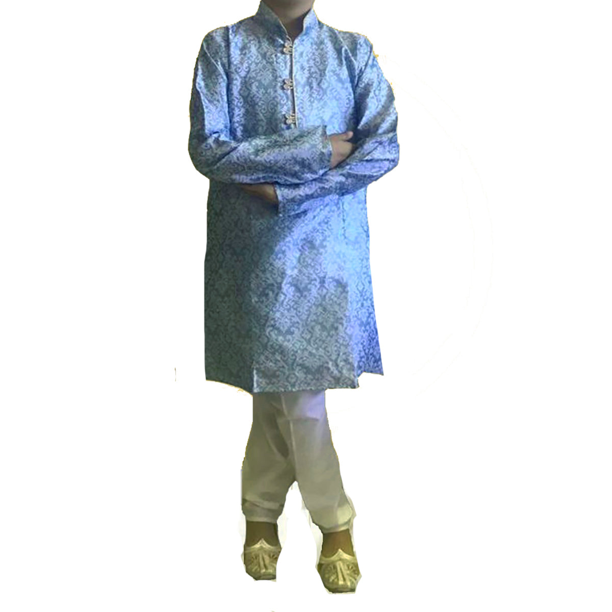 DT Boys Lt. Purple Brocade Kurta - Vintage India NYC