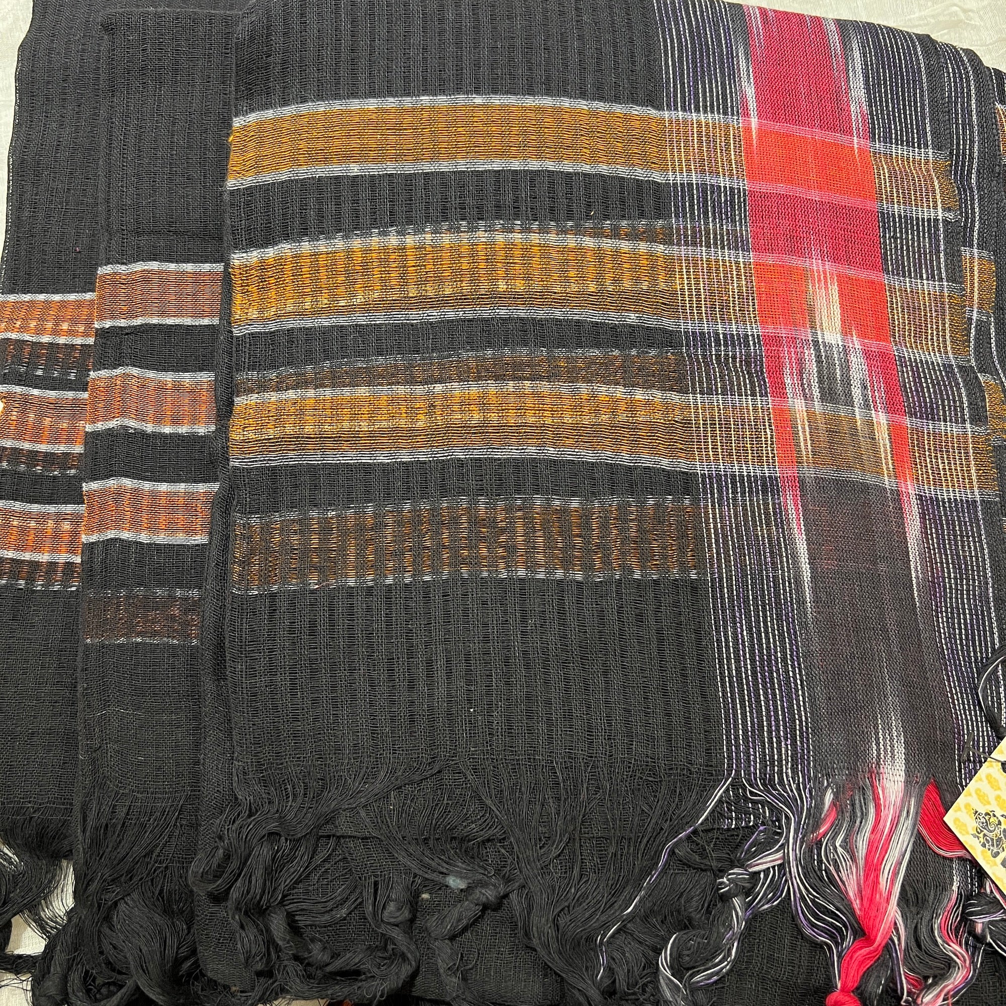 Handwoven Ikat Scarves-5 Colors - Vintage India NYC