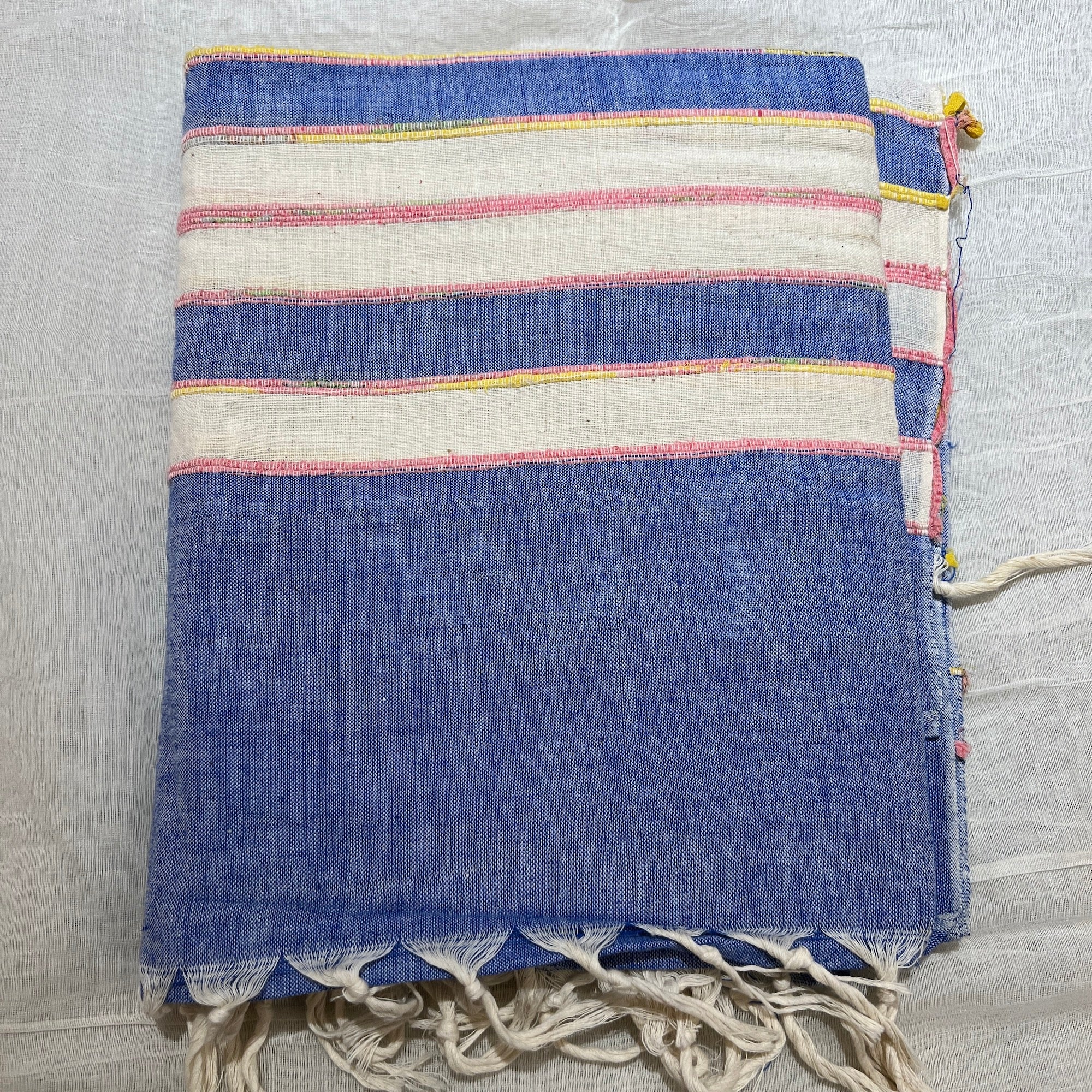 Handwoven Cotton Khadi Shawls-Various Colors - Vintage India NYC