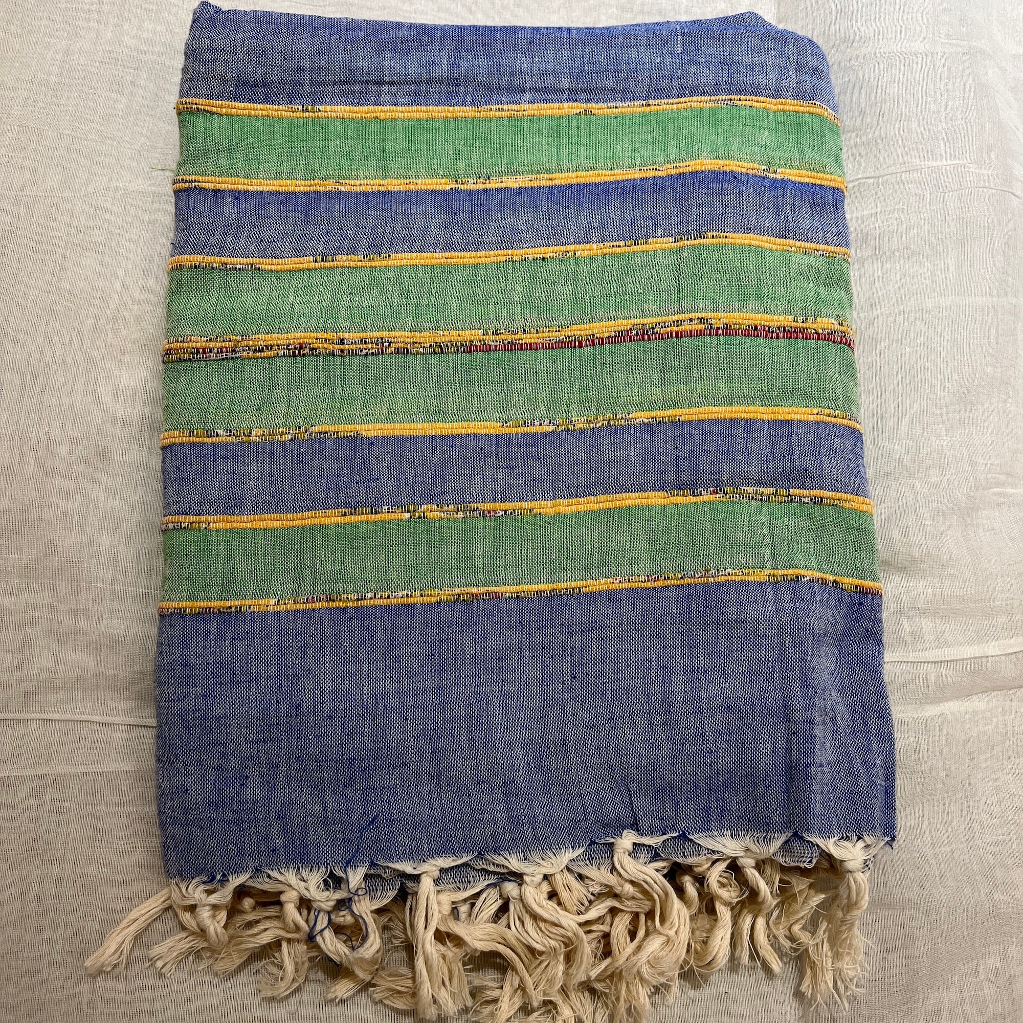 Handwoven Cotton Khadi Shawls-Various Colors - Vintage India NYC