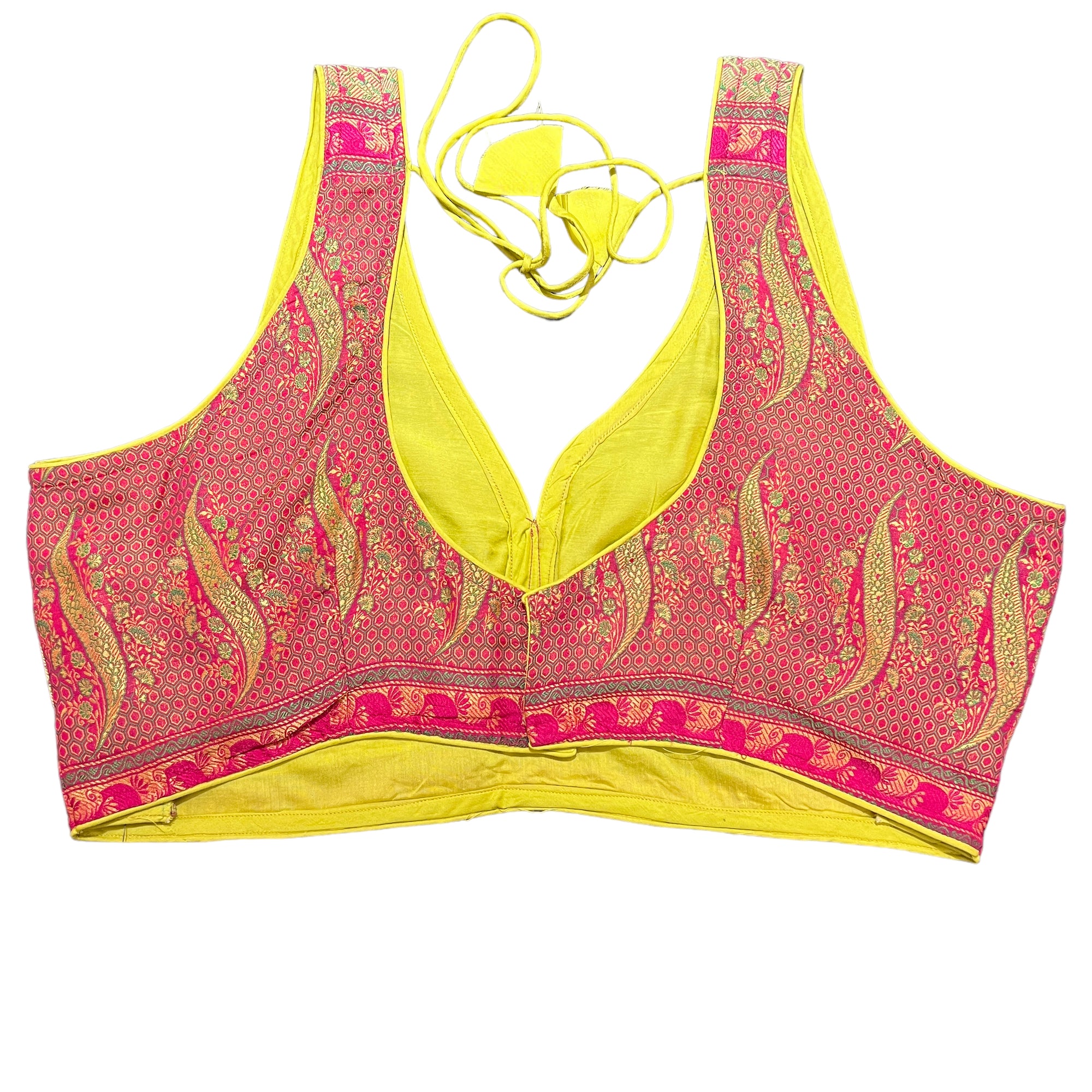 Brocade Saree Blouses-Size 42 - Vintage India NYC