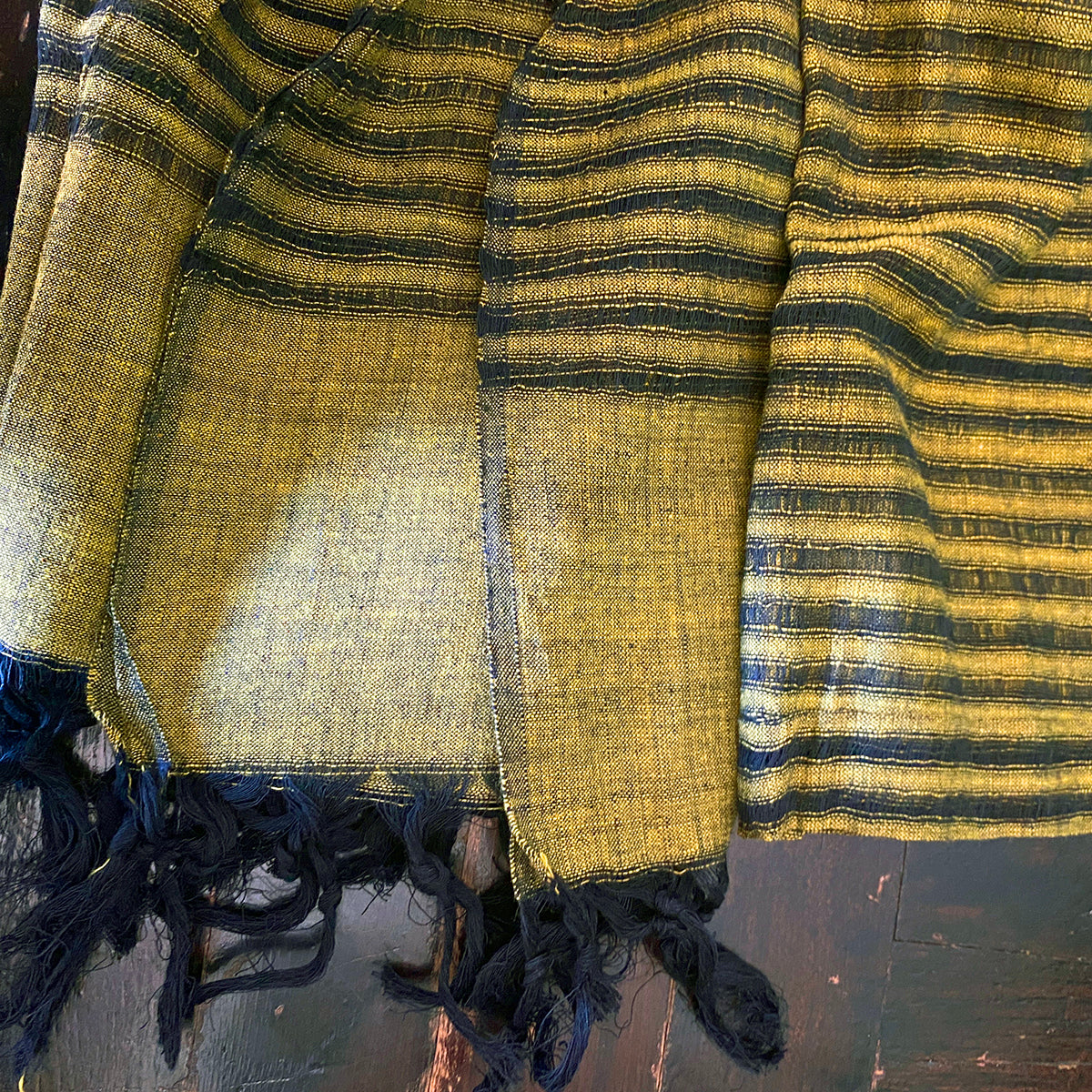 Handwoven Striped Cotton Scarves-10 Colors - Vintage India NYC