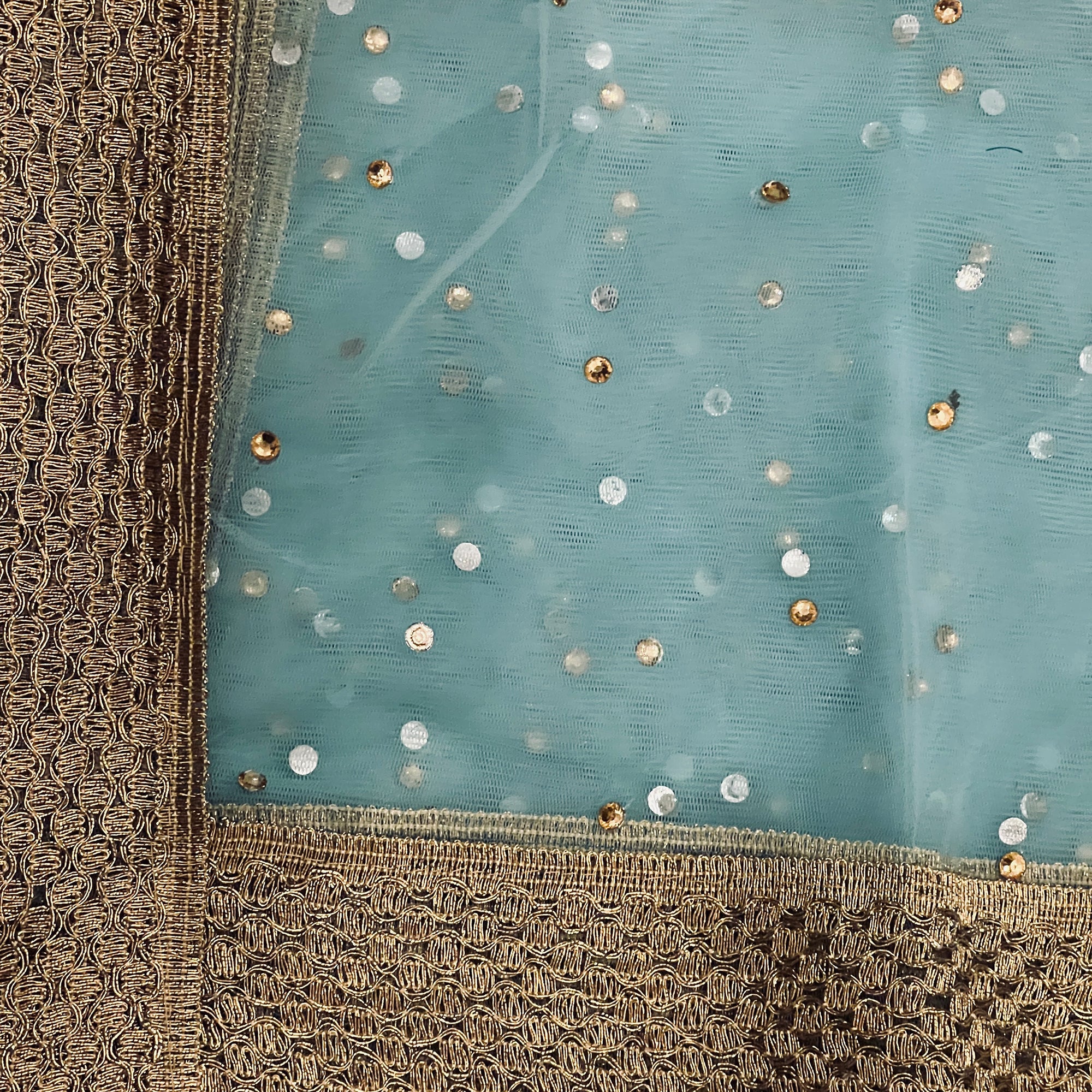 DT Stonework Dupatta - Vintage India NYC