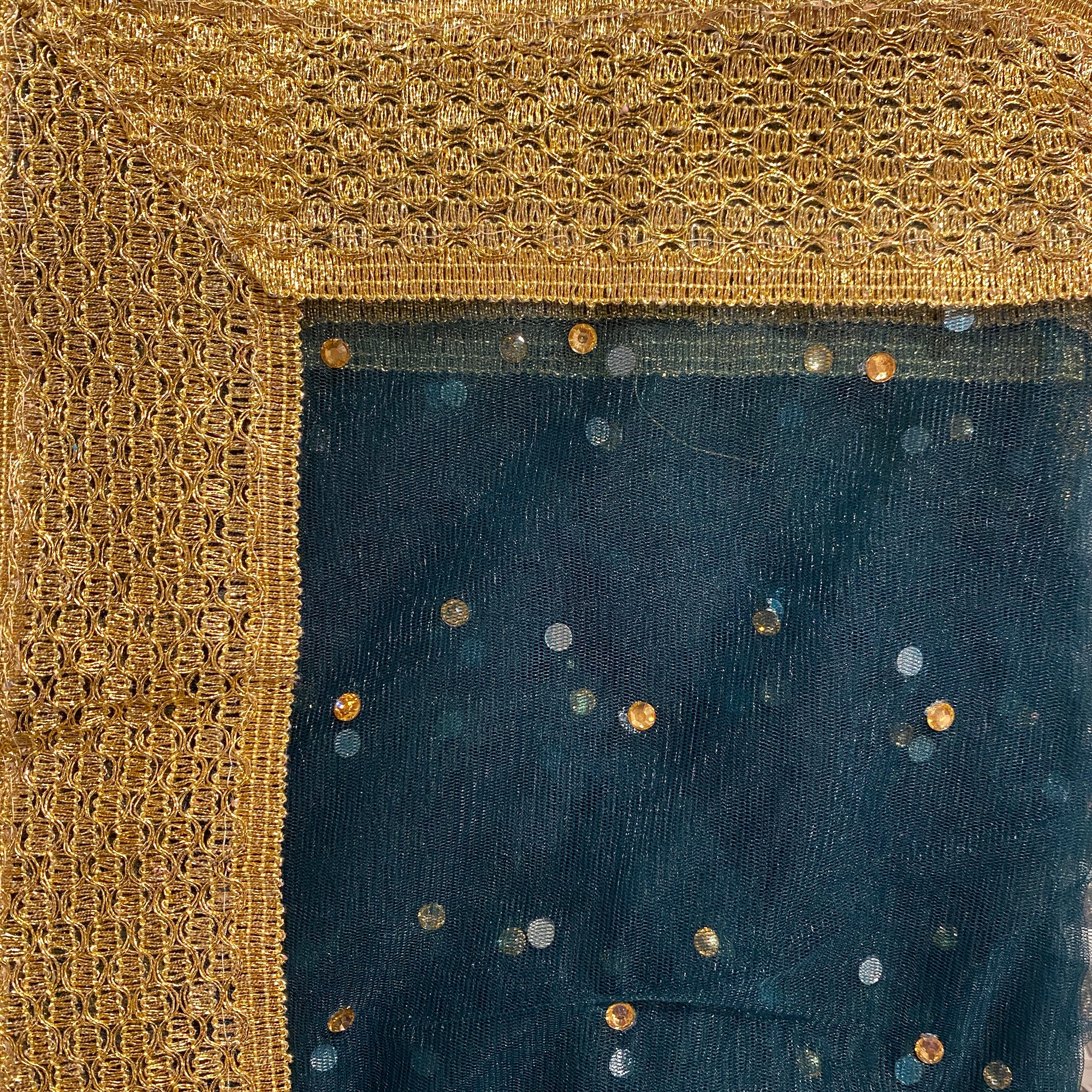 DT Stonework Dupatta - Vintage India NYC