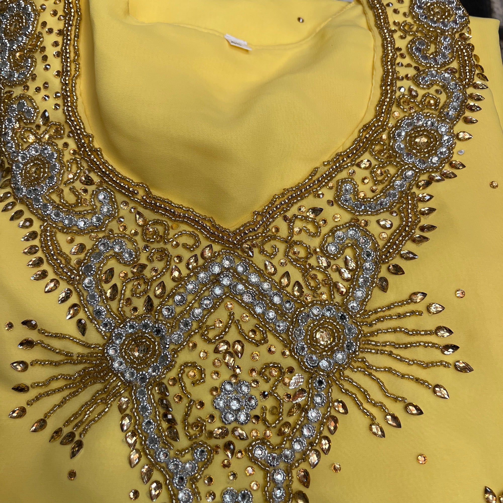 DT Georgette Kurti Size 44 - Vintage India NYC