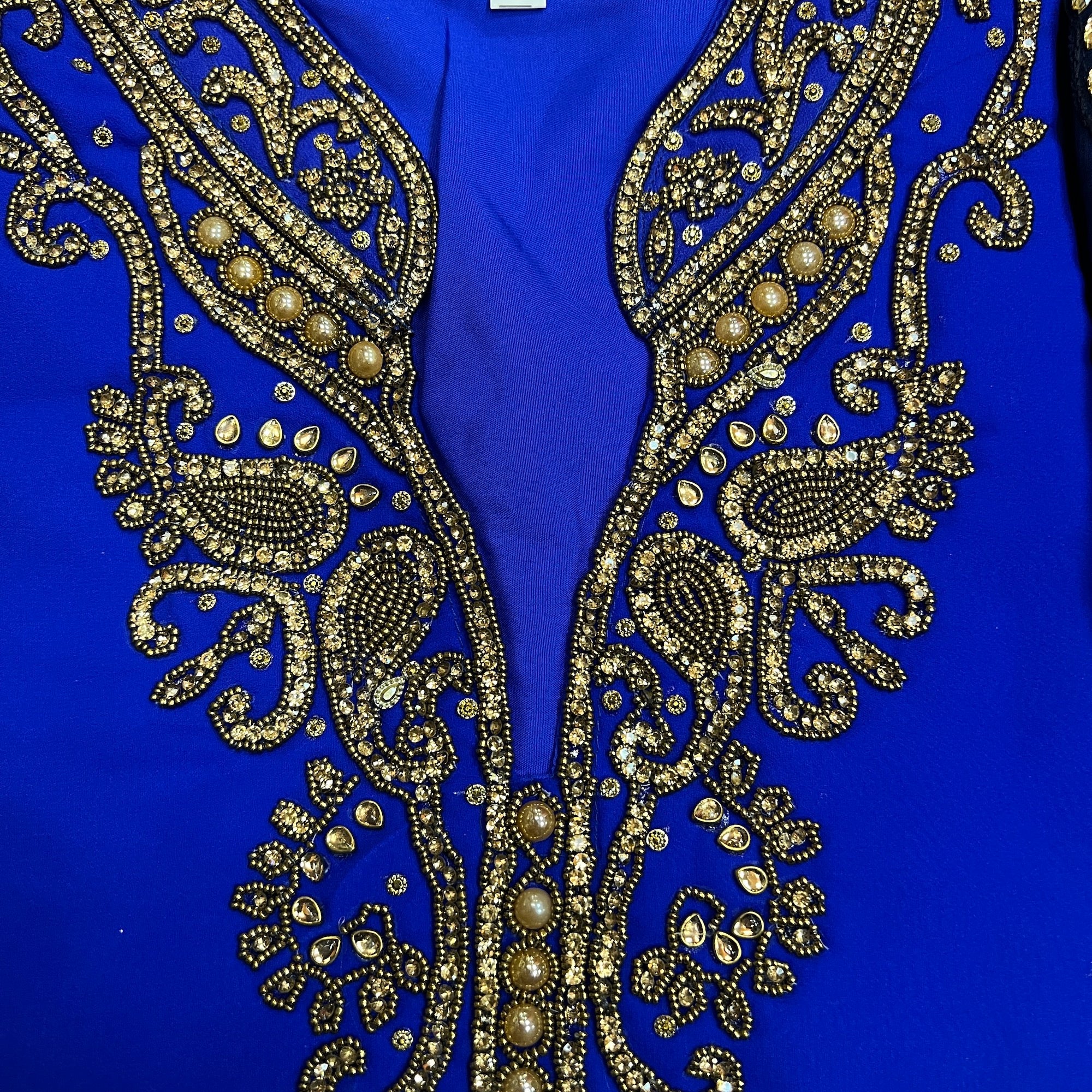 DT Georgette Kurti Size 44 - Vintage India NYC