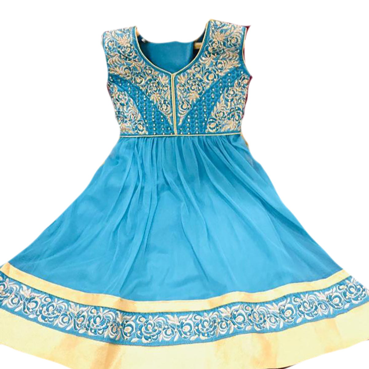 DT Girls Light Blue Anarkali - Vintage India NYC