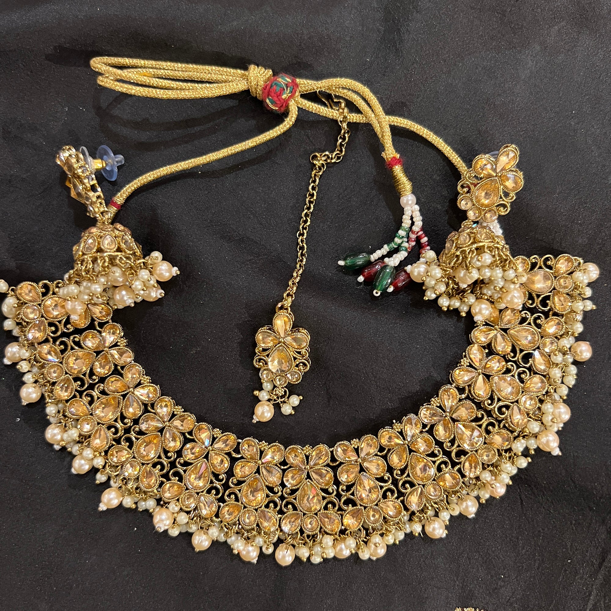 DT Jhumka Necklace Sets - Vintage India NYC