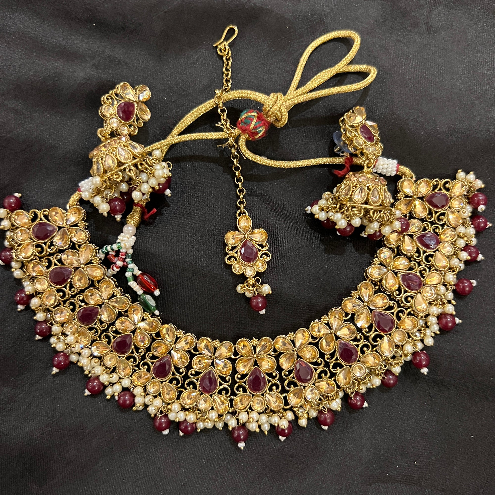 DT Jhumka Necklace Sets - Vintage India NYC