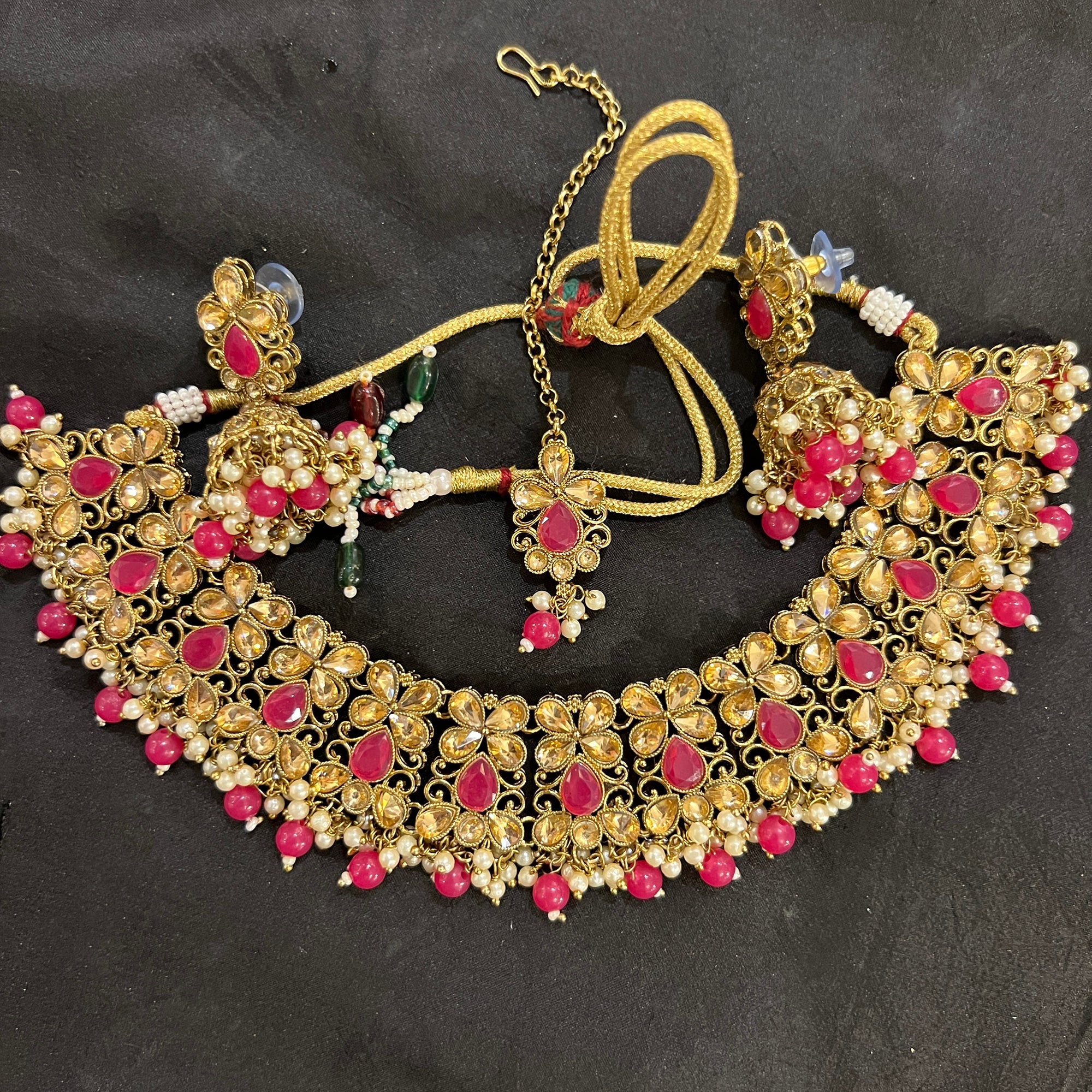 DT Jhumka Necklace Sets - Vintage India NYC