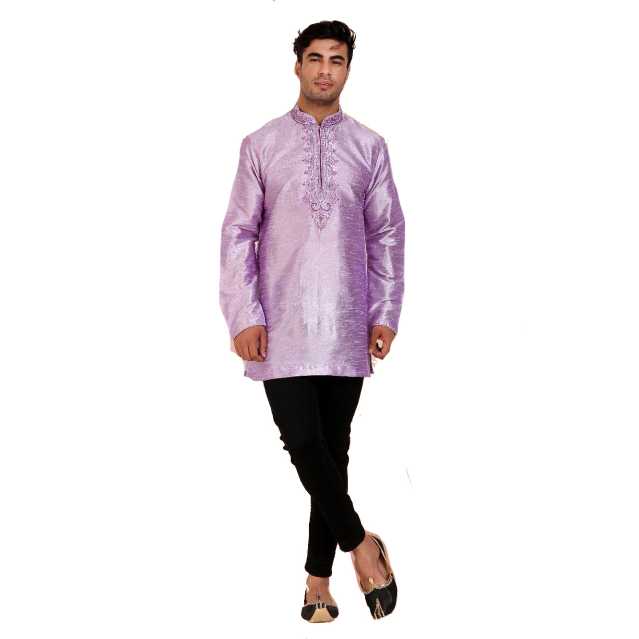 DT Lavender Short Kurta - Vintage India NYC