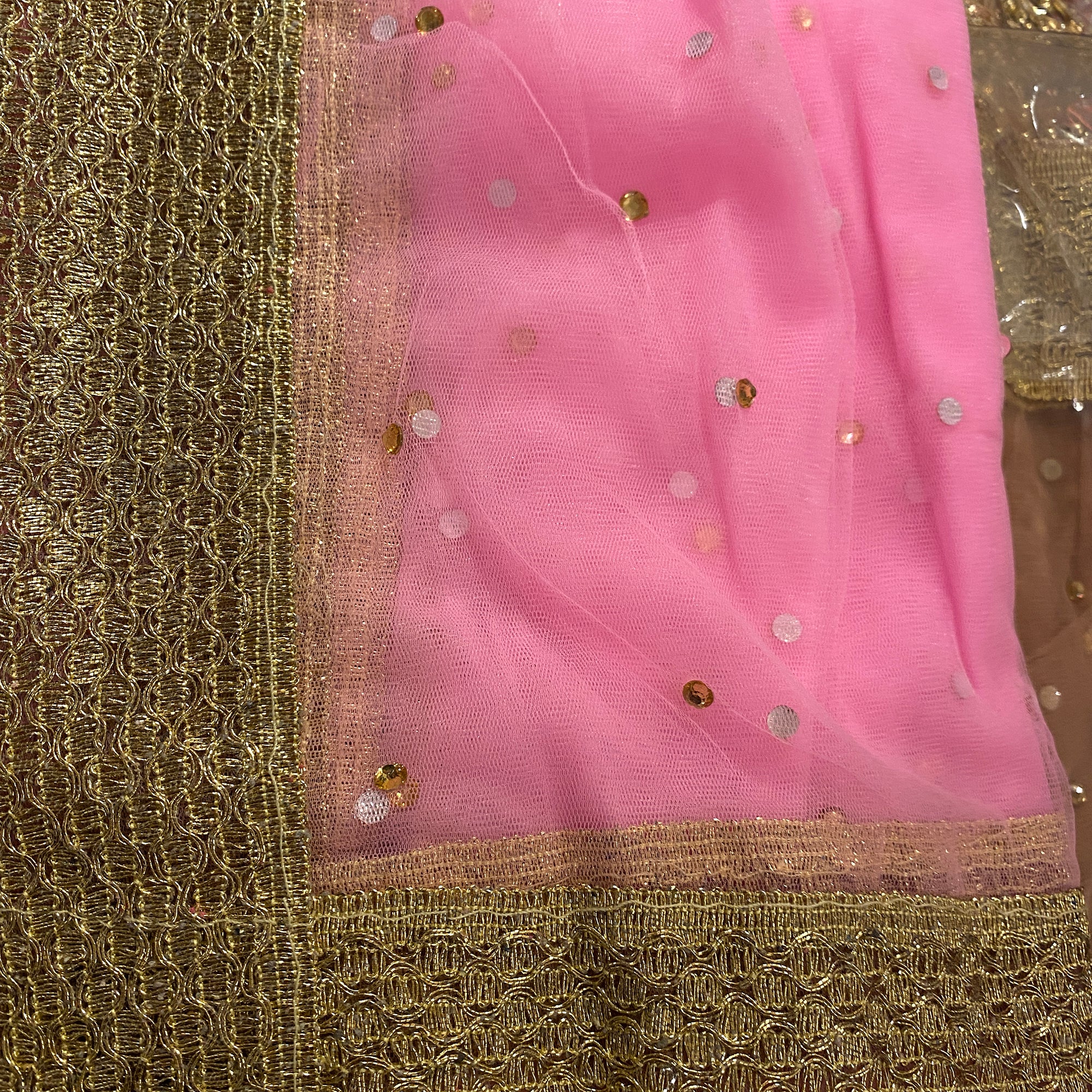 DT Stonework Dupatta - Vintage India NYC