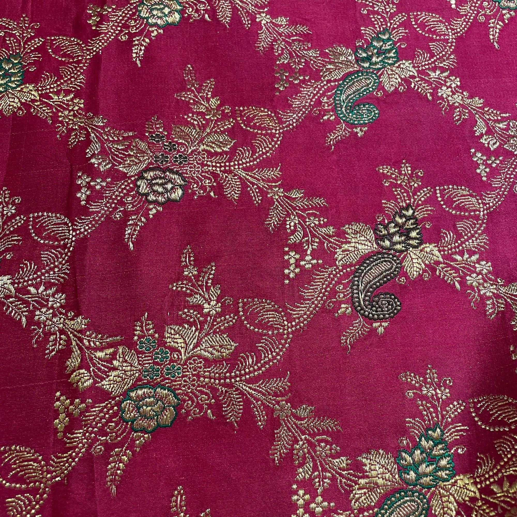Vintage Banarasi Saree w Blouse Piece-804 - Vintage India NYC
