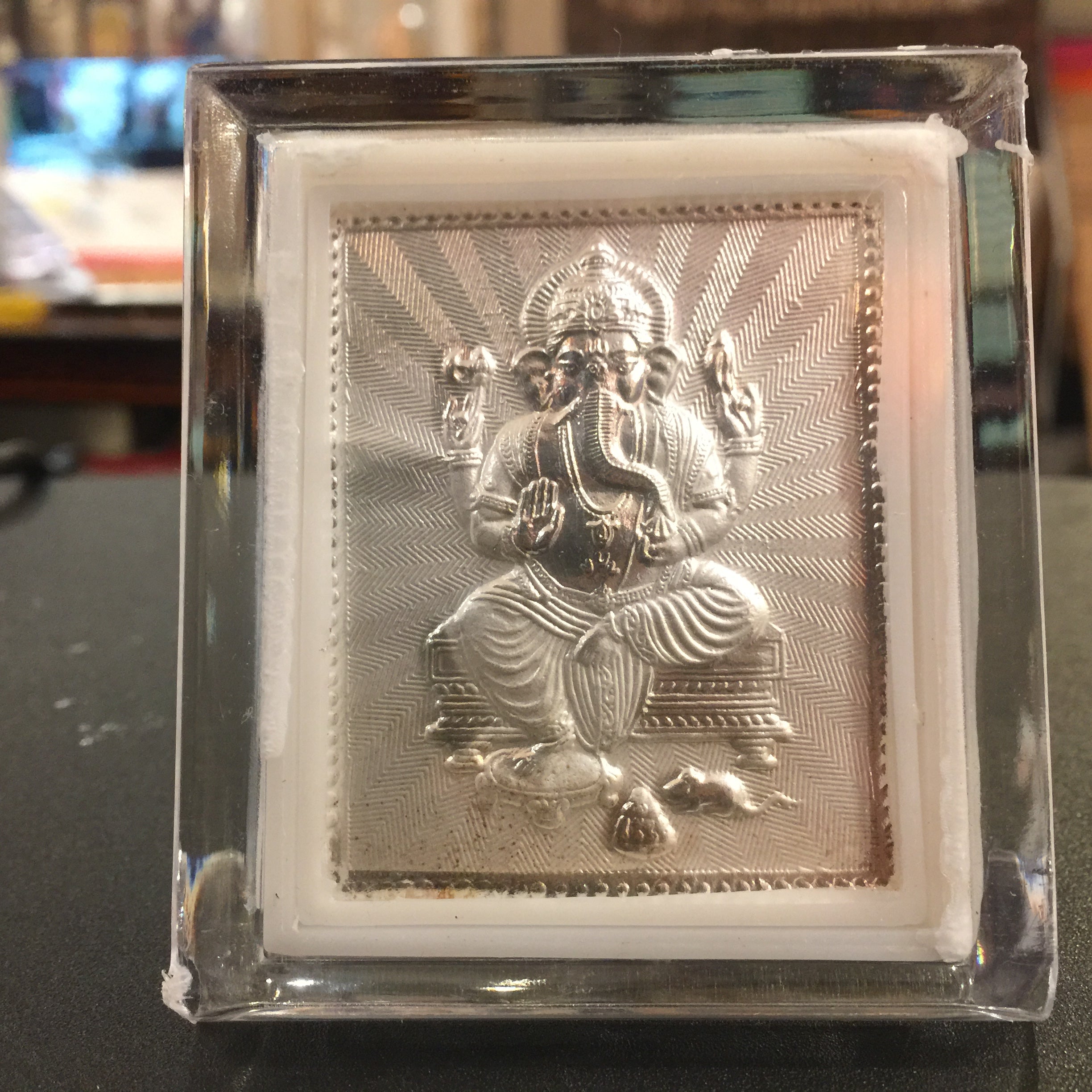 Hindu God & Goddess Religious Silver Frames AUJ Silver (.999) 31 - Vintage India NYC
