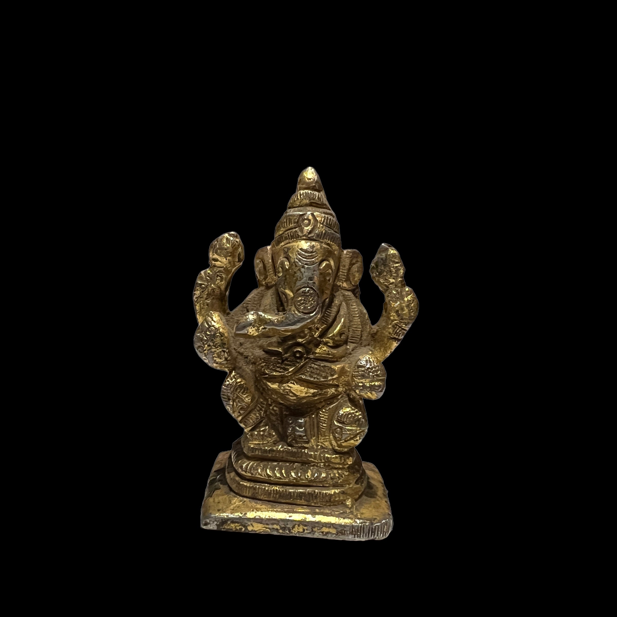 GM Bronze Ganesh 156 Statue - Vintage India NYC