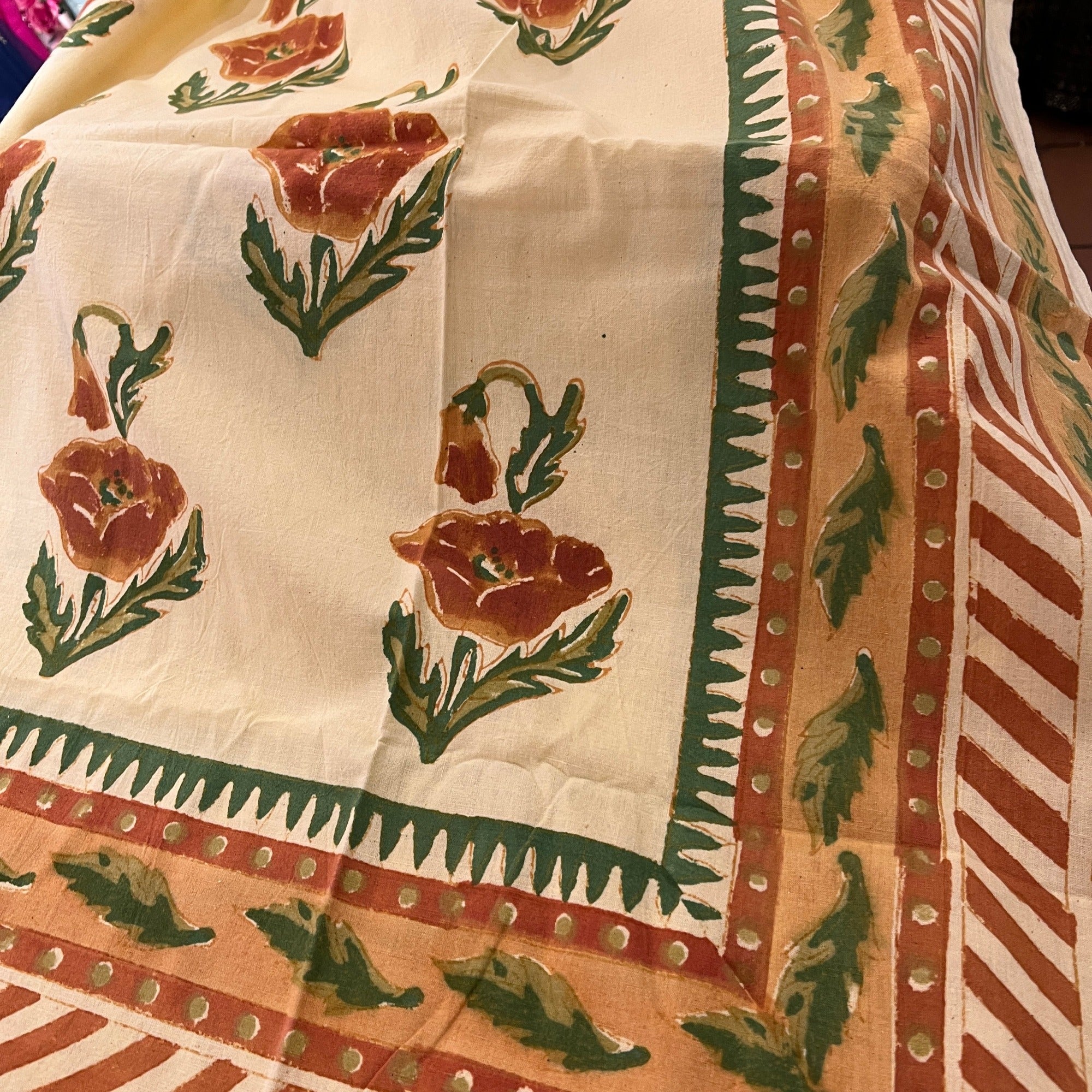 LH Block Print Bedcover - Vintage India NYC